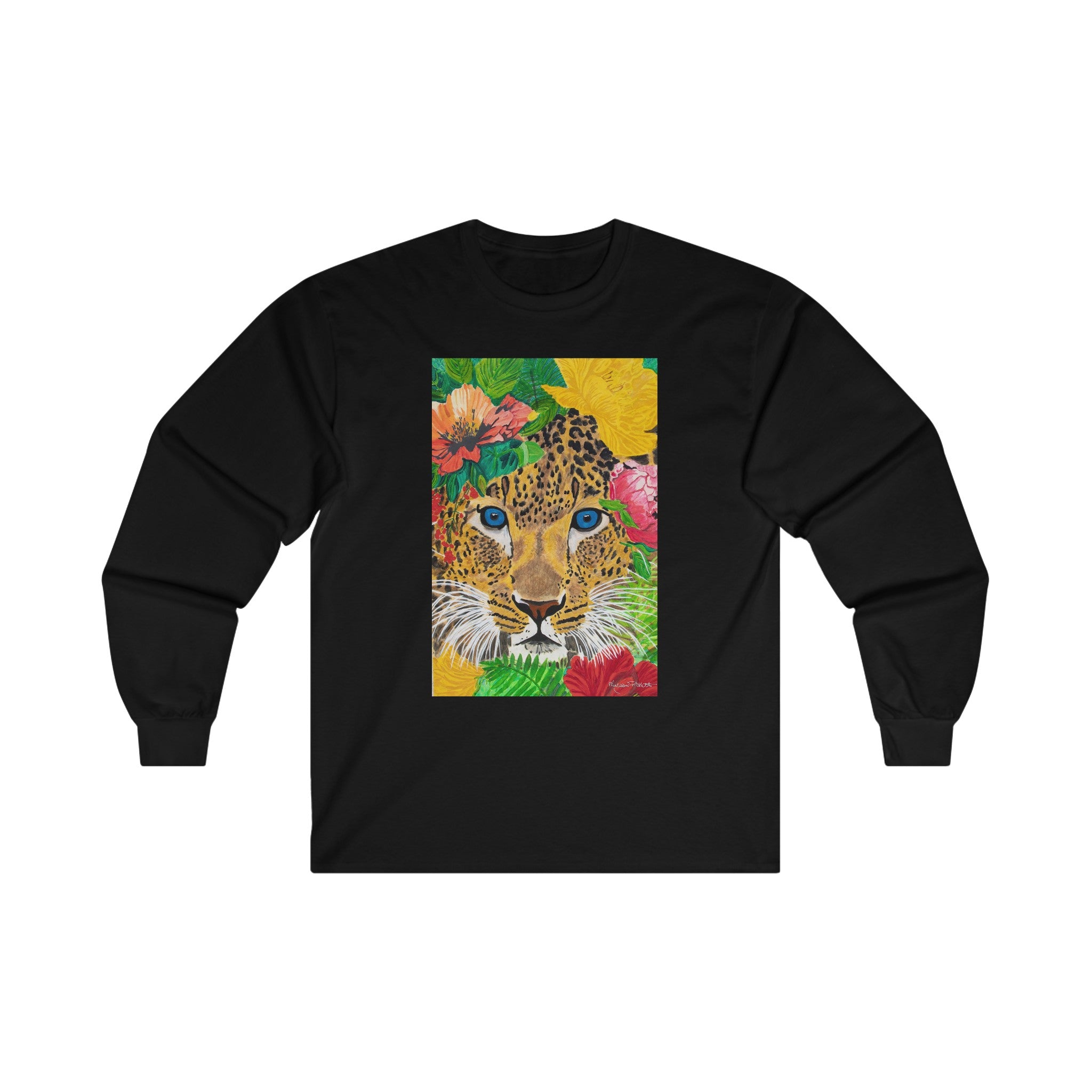 Jaguar & Flowers | Unisex Ultra Cotton Long Sleeve Tee