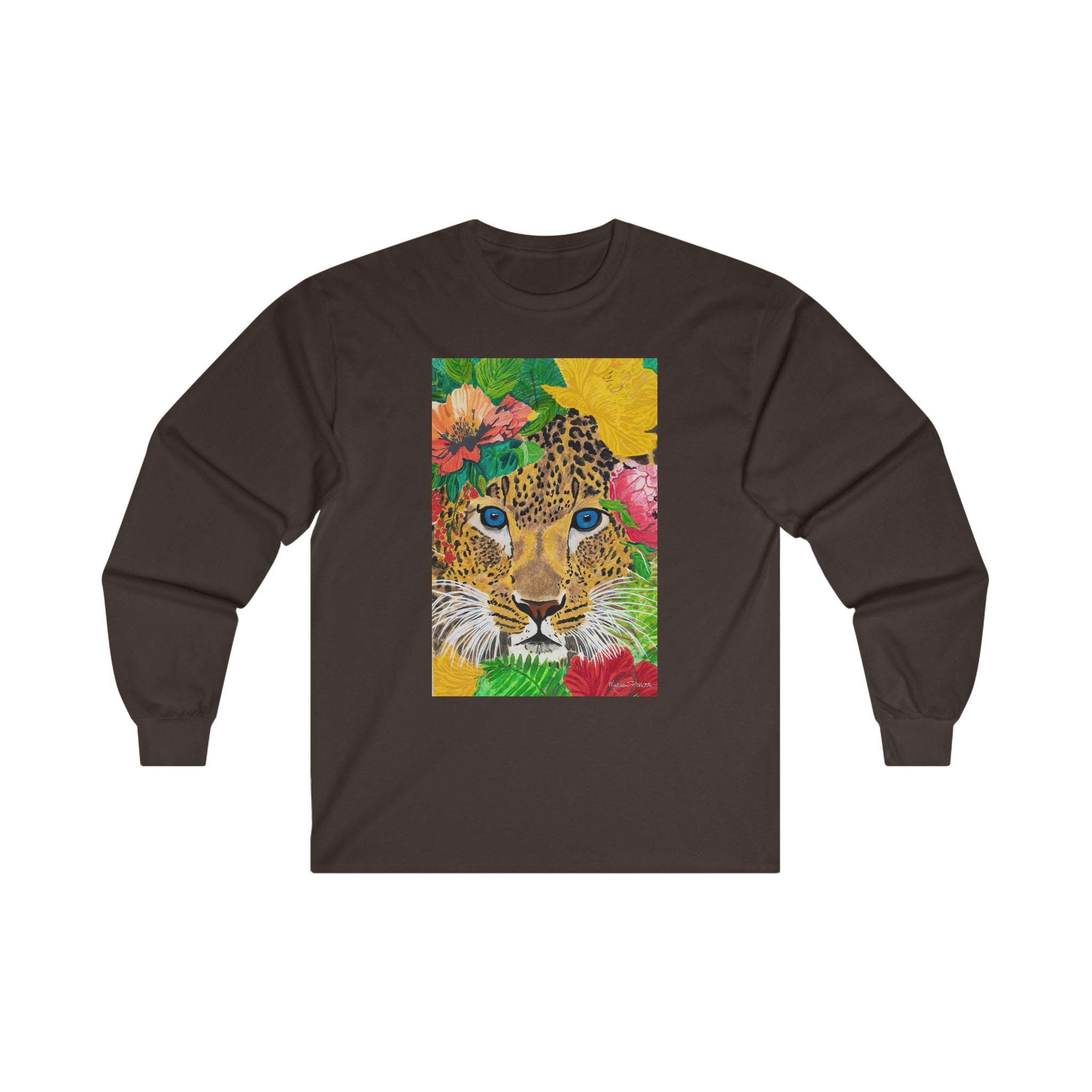 Jaguar & Flowers | Unisex Ultra Cotton Long Sleeve Tee