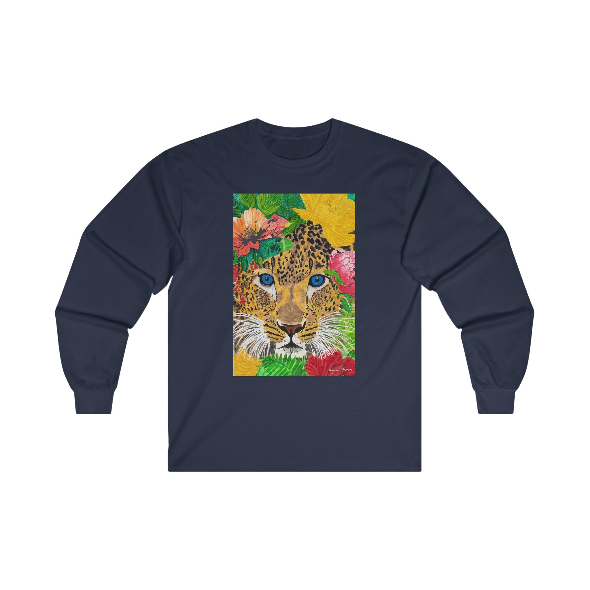 Jaguar & Flowers | Unisex Ultra Cotton Long Sleeve Tee