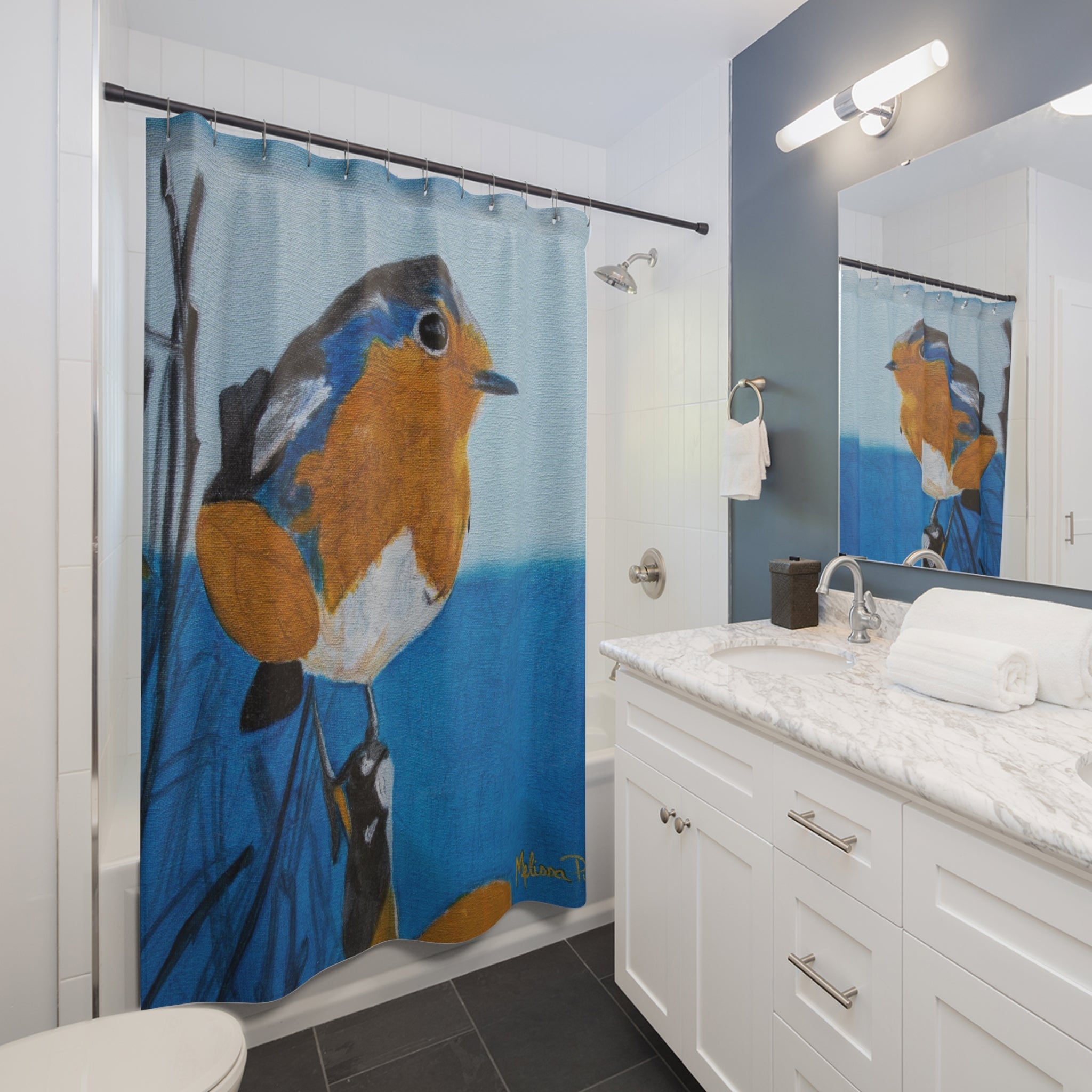 Eastern Bluebird | Shower Curtains