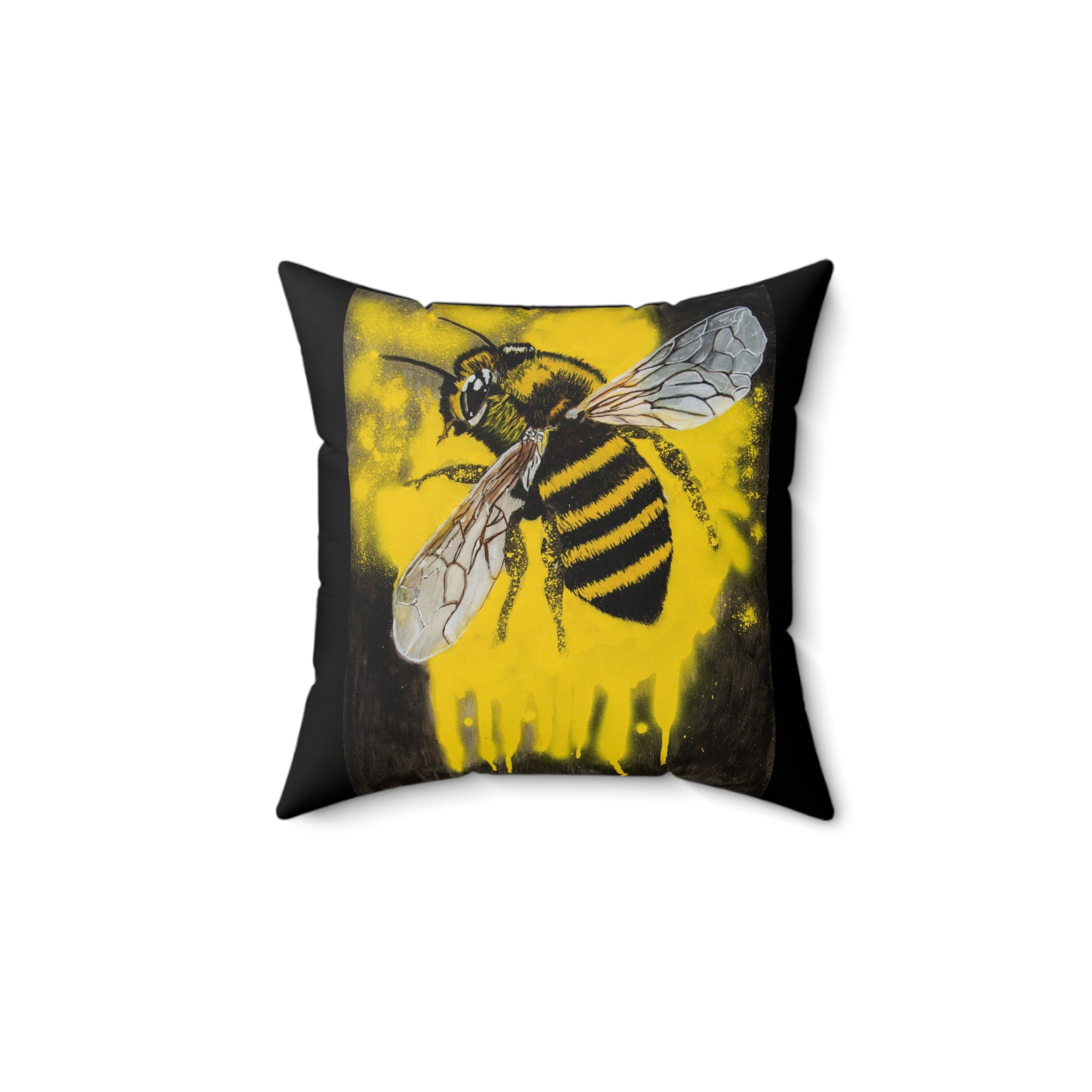 Bee on Pollen | Spun Polyester Square Pillow