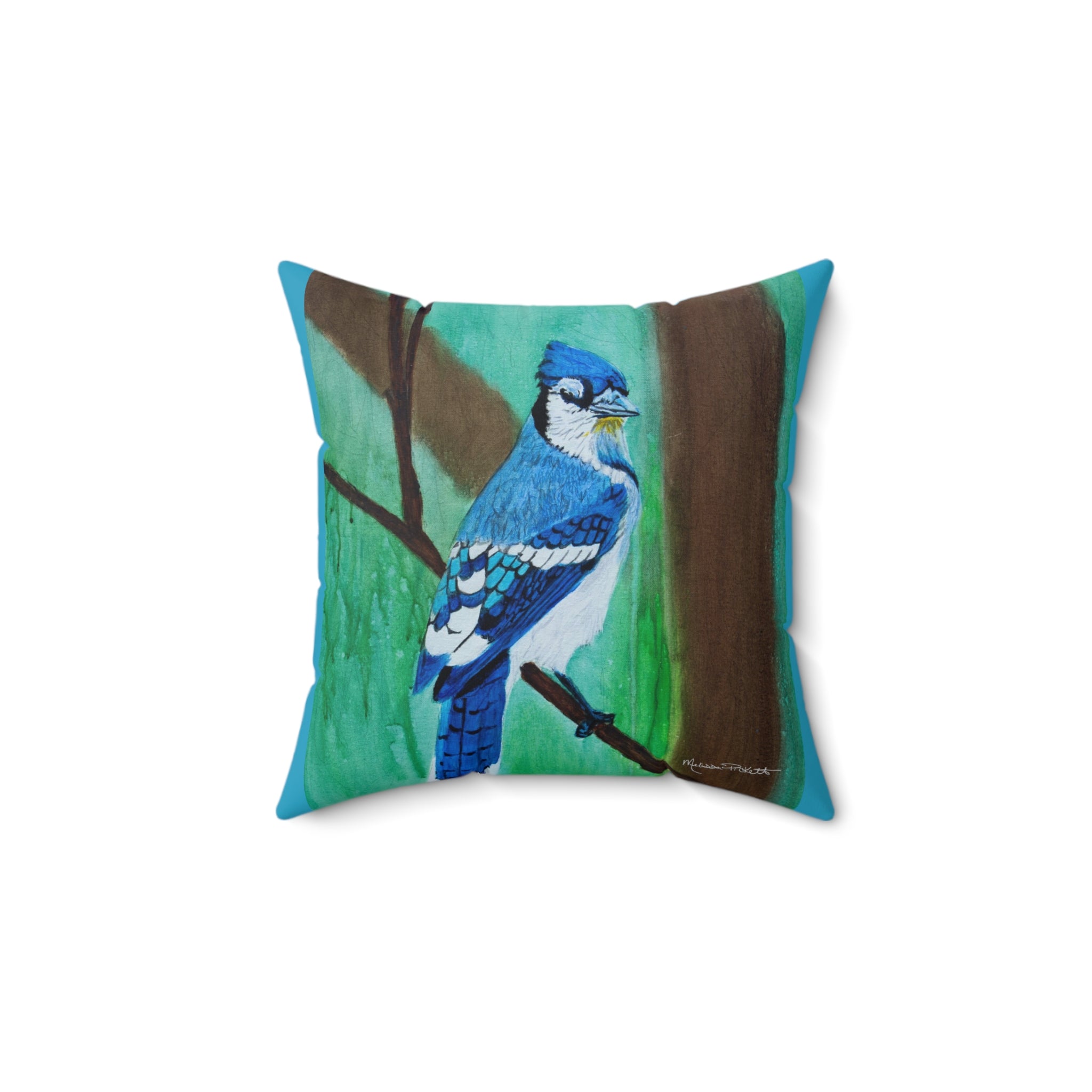 Bluejay | Spun Polyester Square Pillow