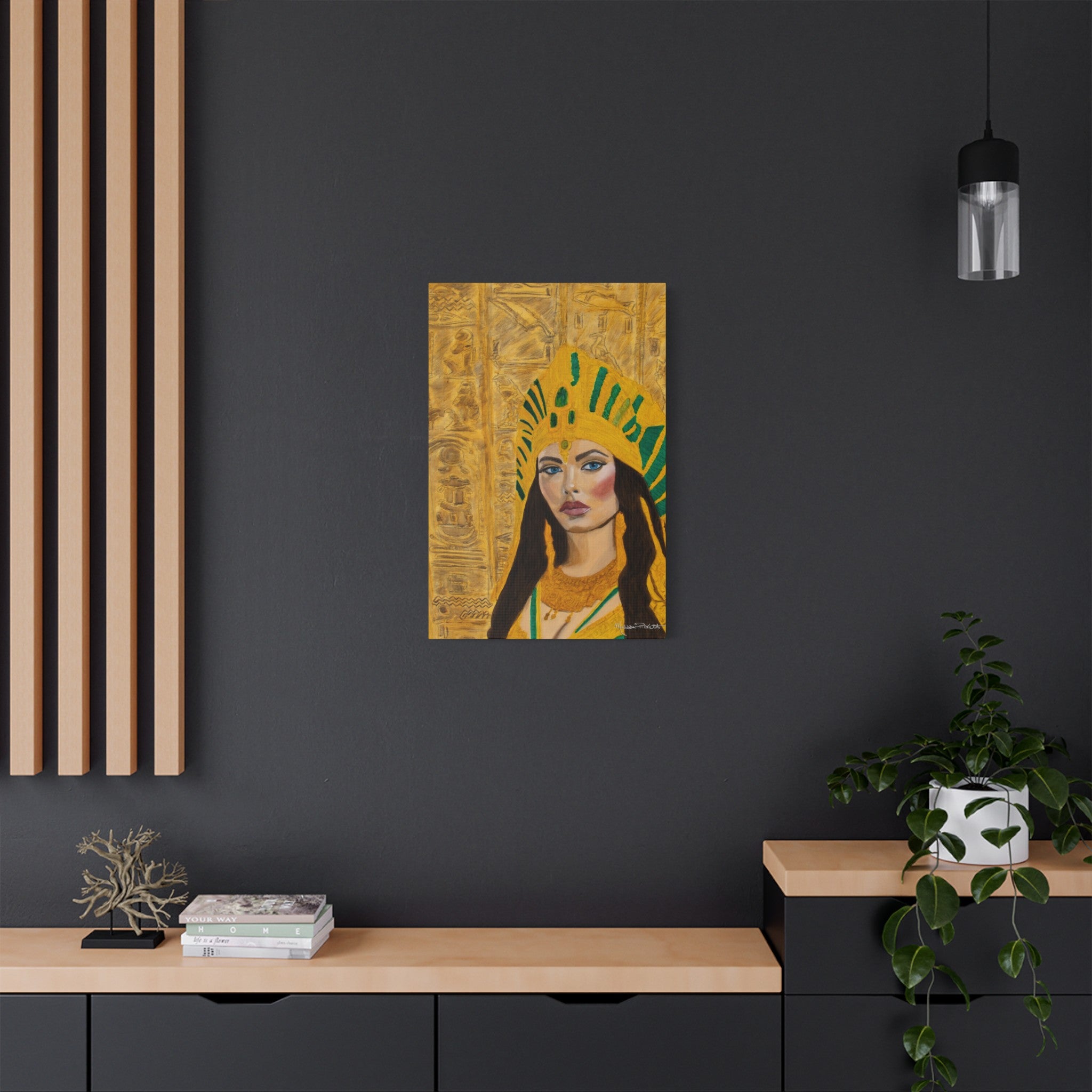 Cleopatra | Satin Canvas, Stretched