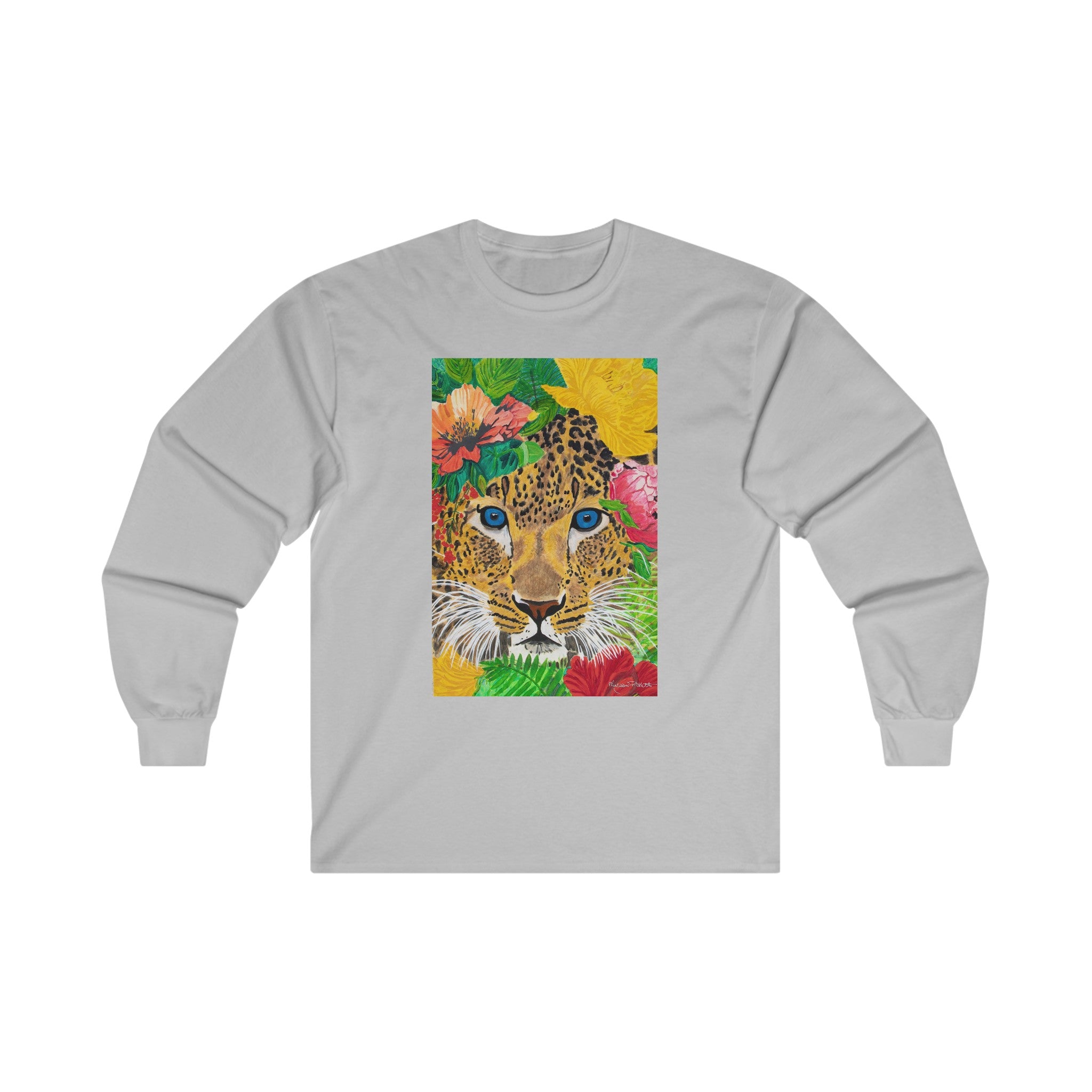 Jaguar & Flowers | Unisex Ultra Cotton Long Sleeve Tee