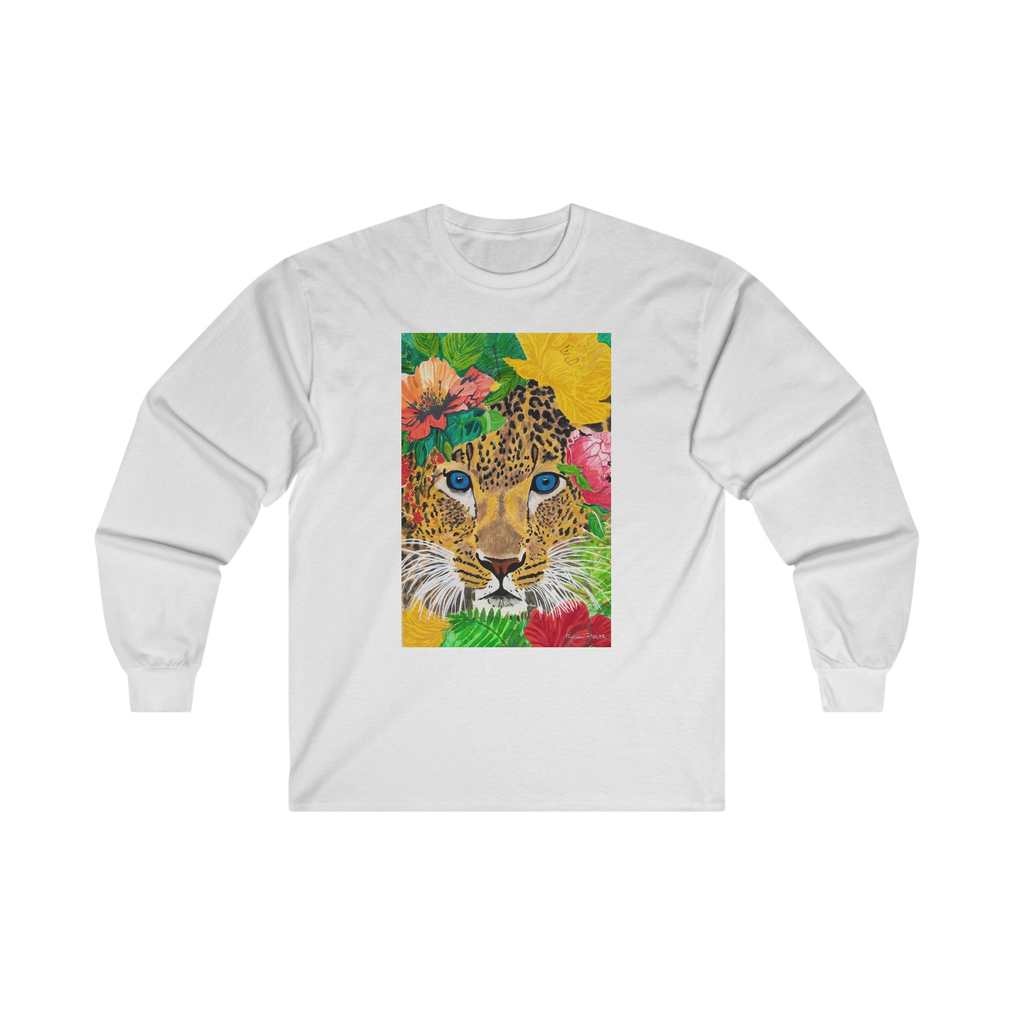 Jaguar & Flowers | Unisex Ultra Cotton Long Sleeve Tee