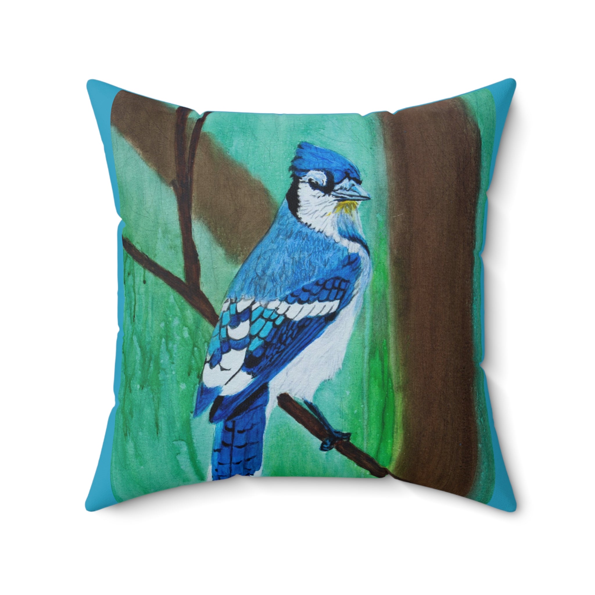 Bluejay | Spun Polyester Square Pillow