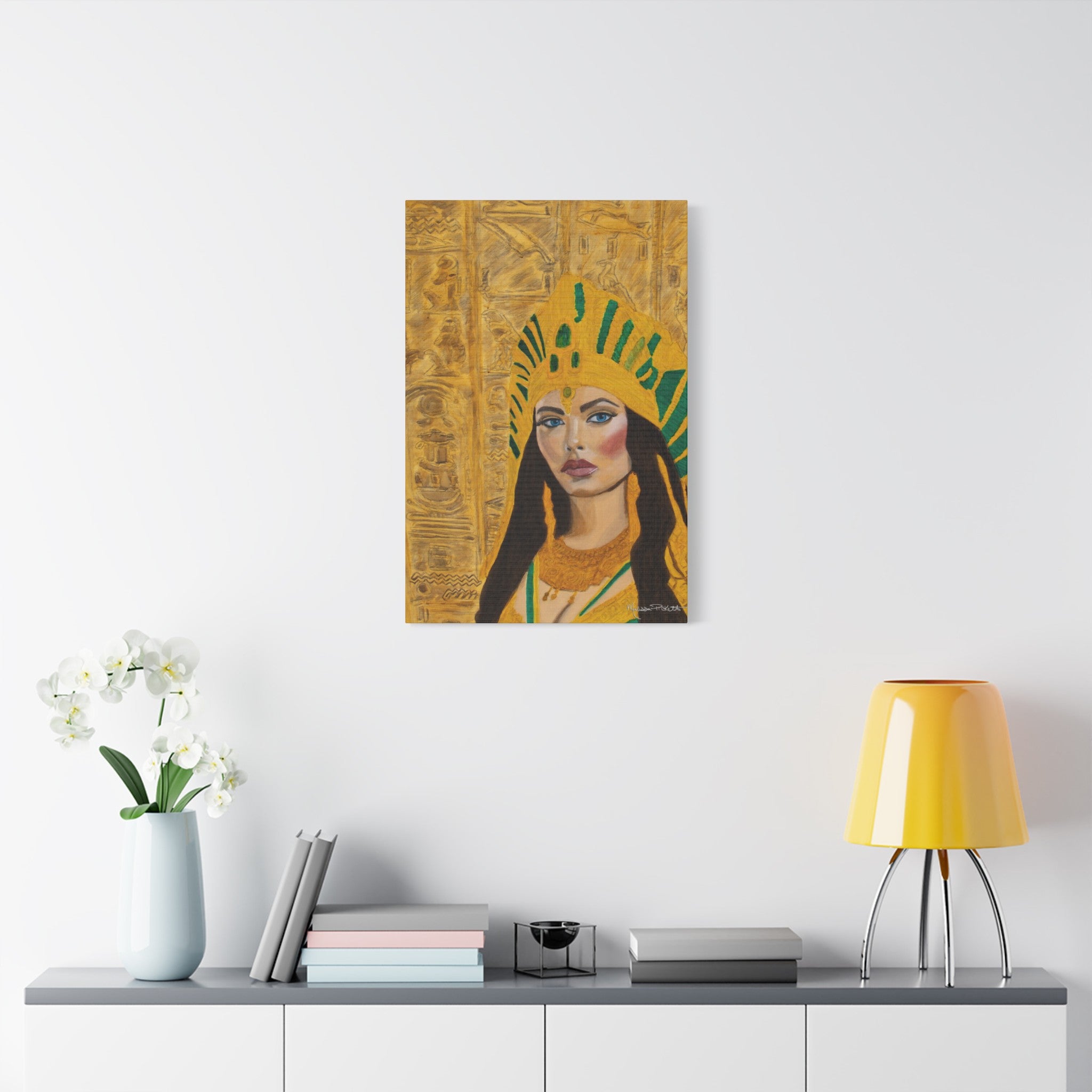 Cleopatra | Satin Canvas, Stretched