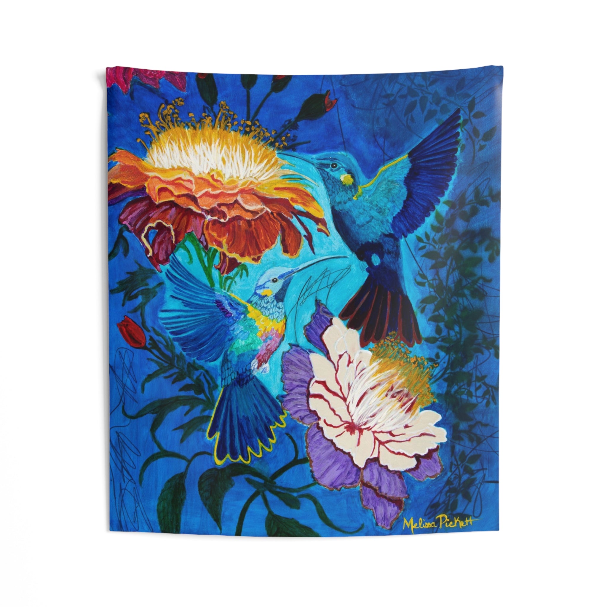 Pair of Hummingbirds | Indoor Wall Tapestries