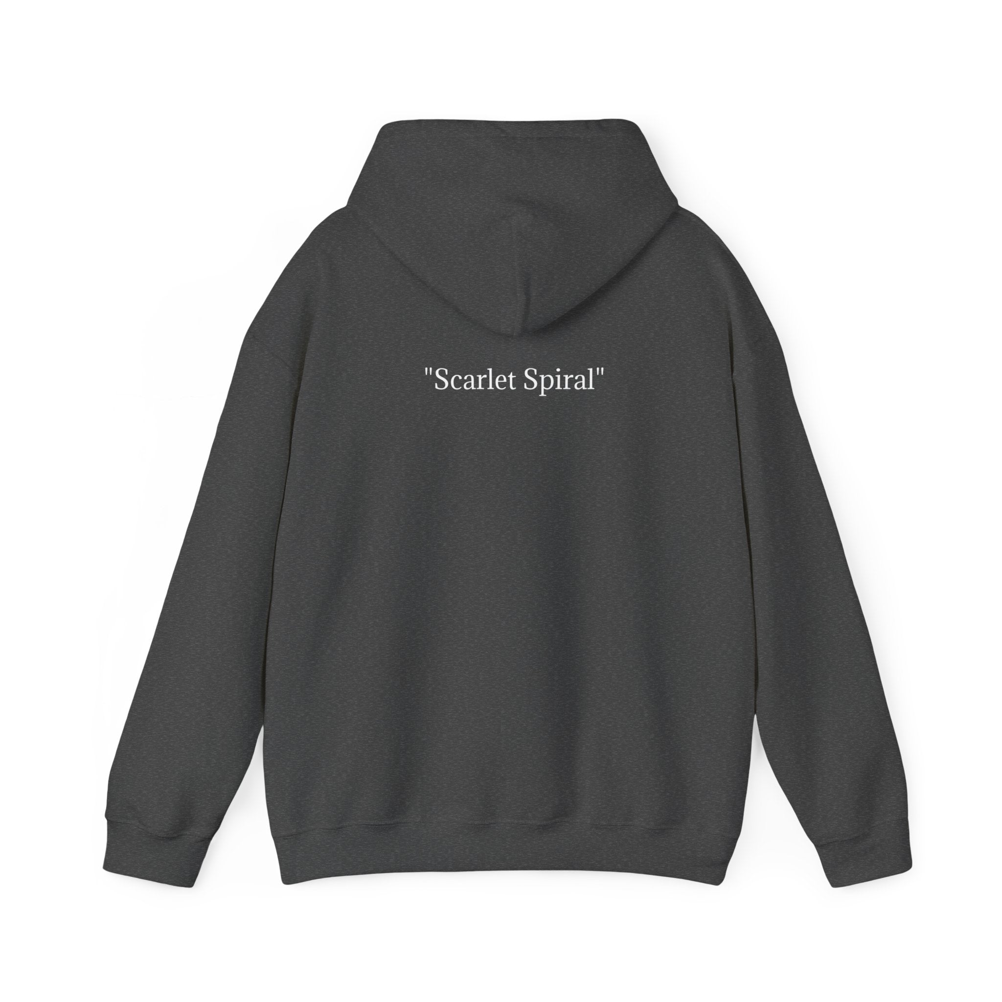 Scarlet Spiral/Directional Scarlet | Unisex Heavy Blend™ Hooded Sweatshirt