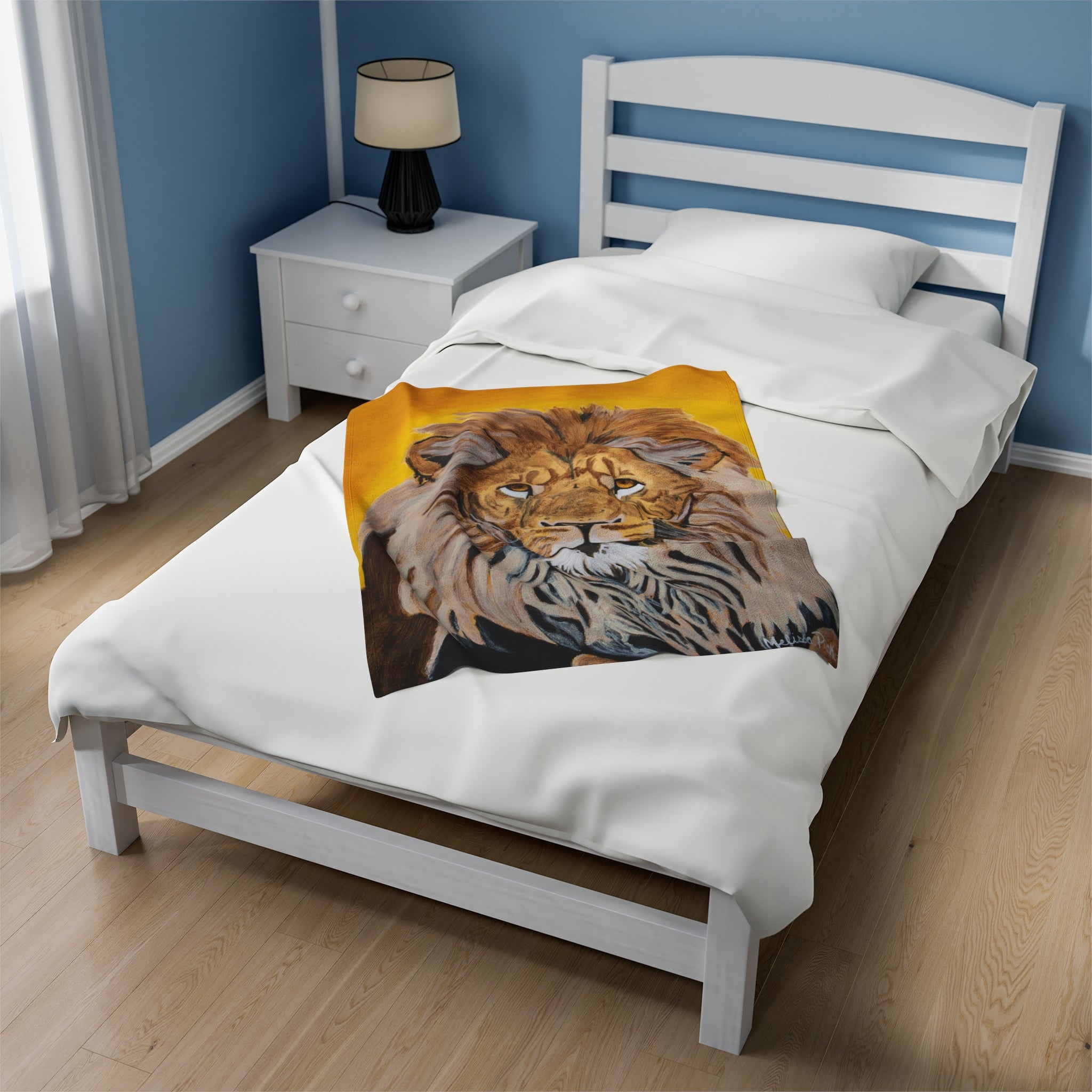 Lion | Velveteen Plush Blanket