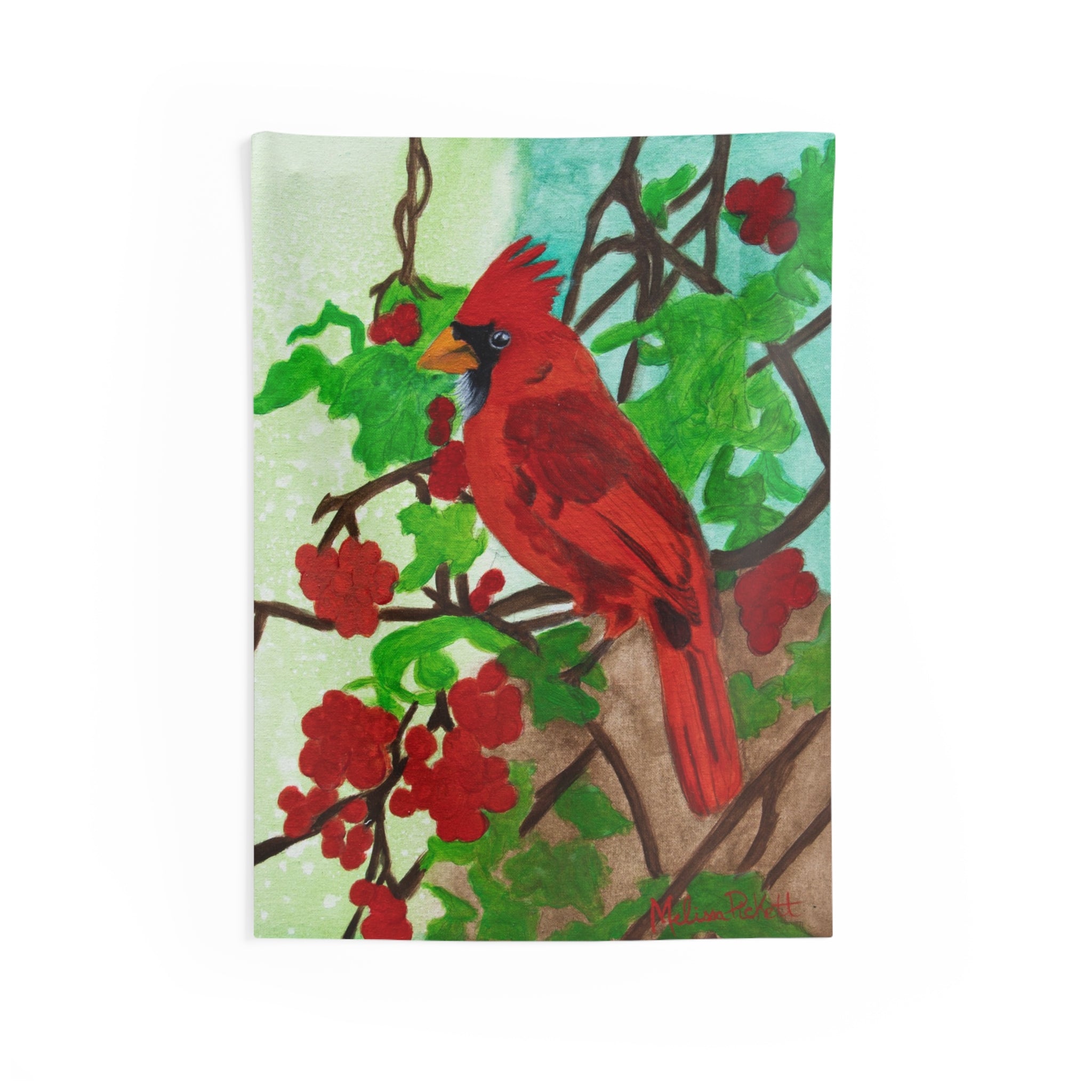 Cardinal (Green) | Indoor Wall Tapestries