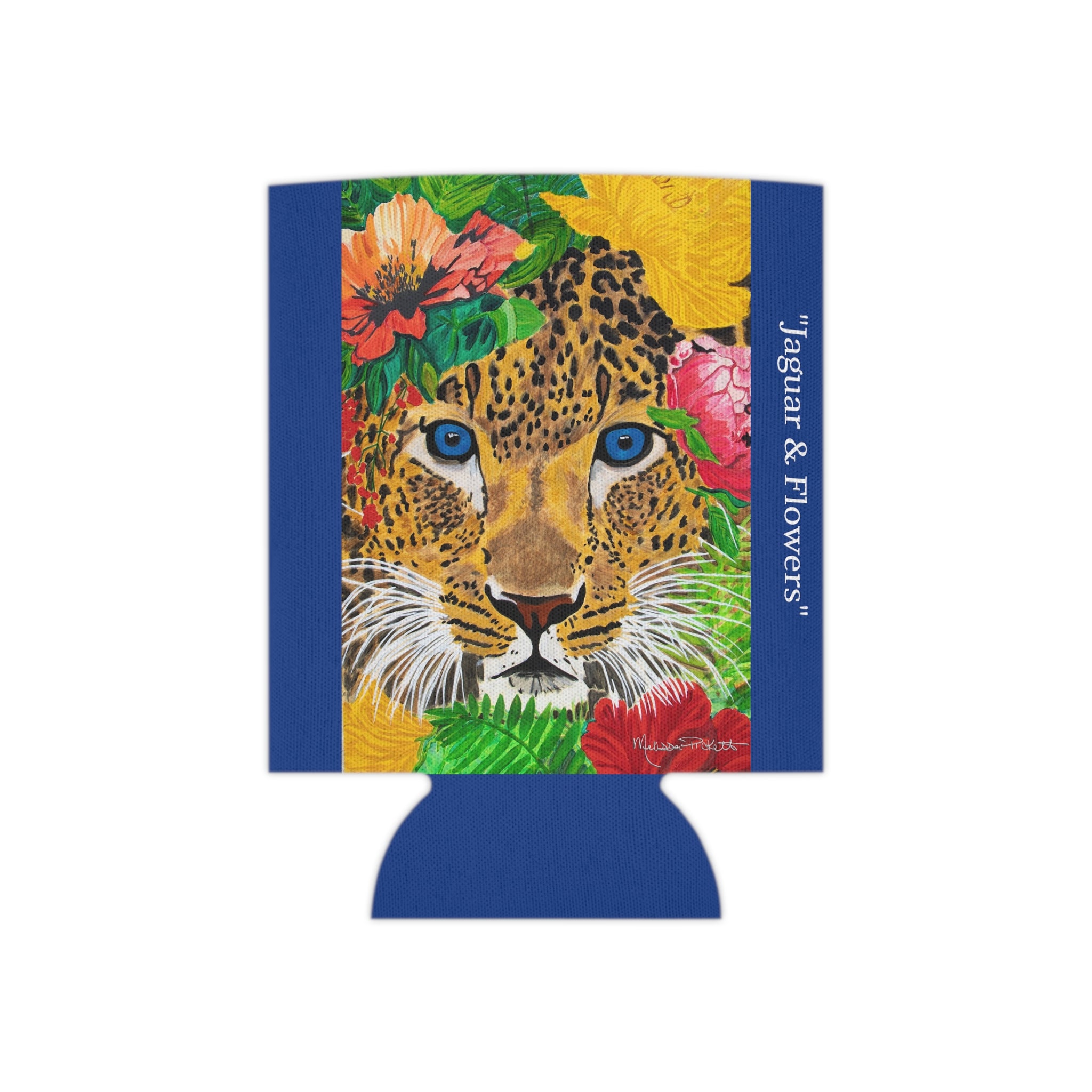 Jaguar & Flowers | Can Cooler