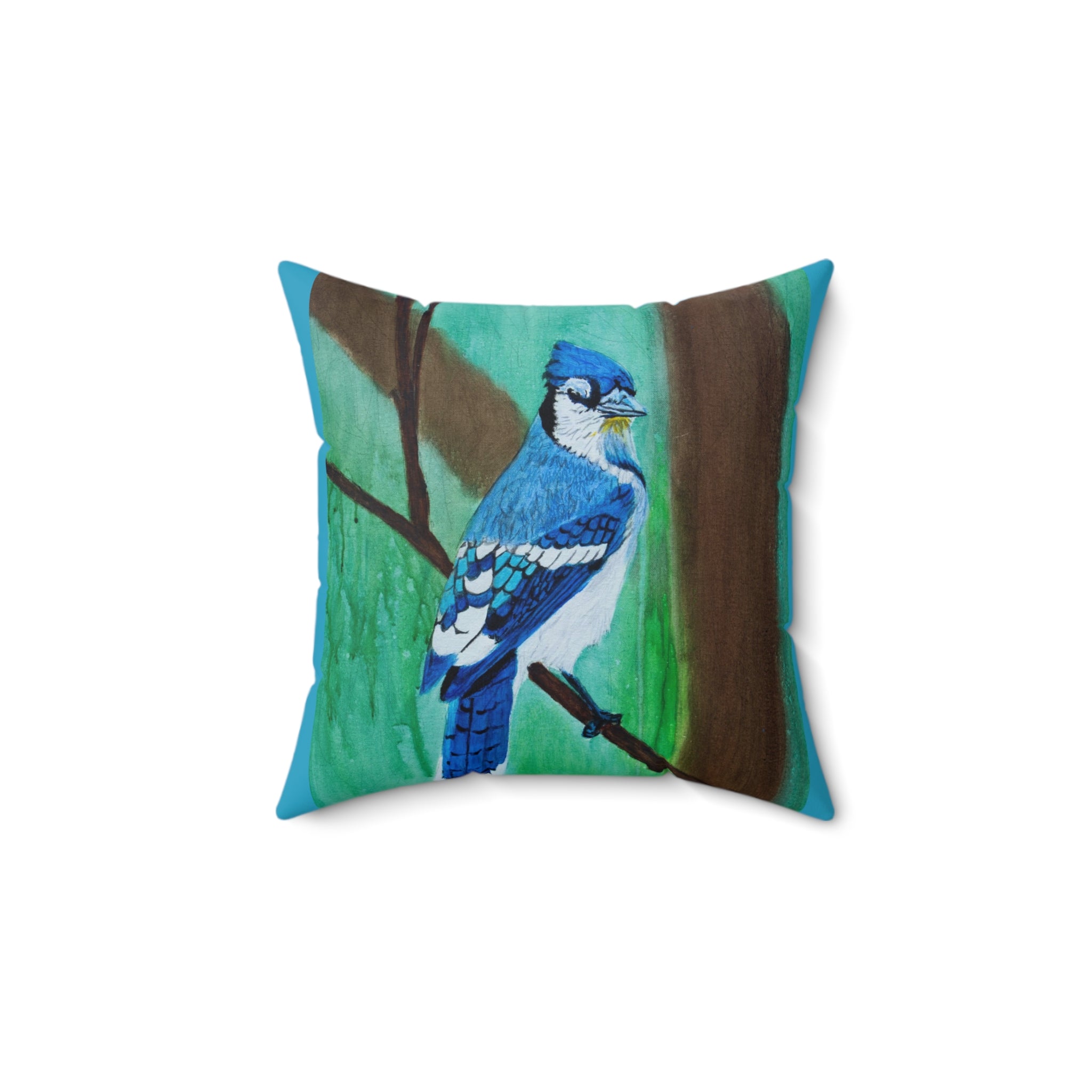 Bluejay | Spun Polyester Square Pillow