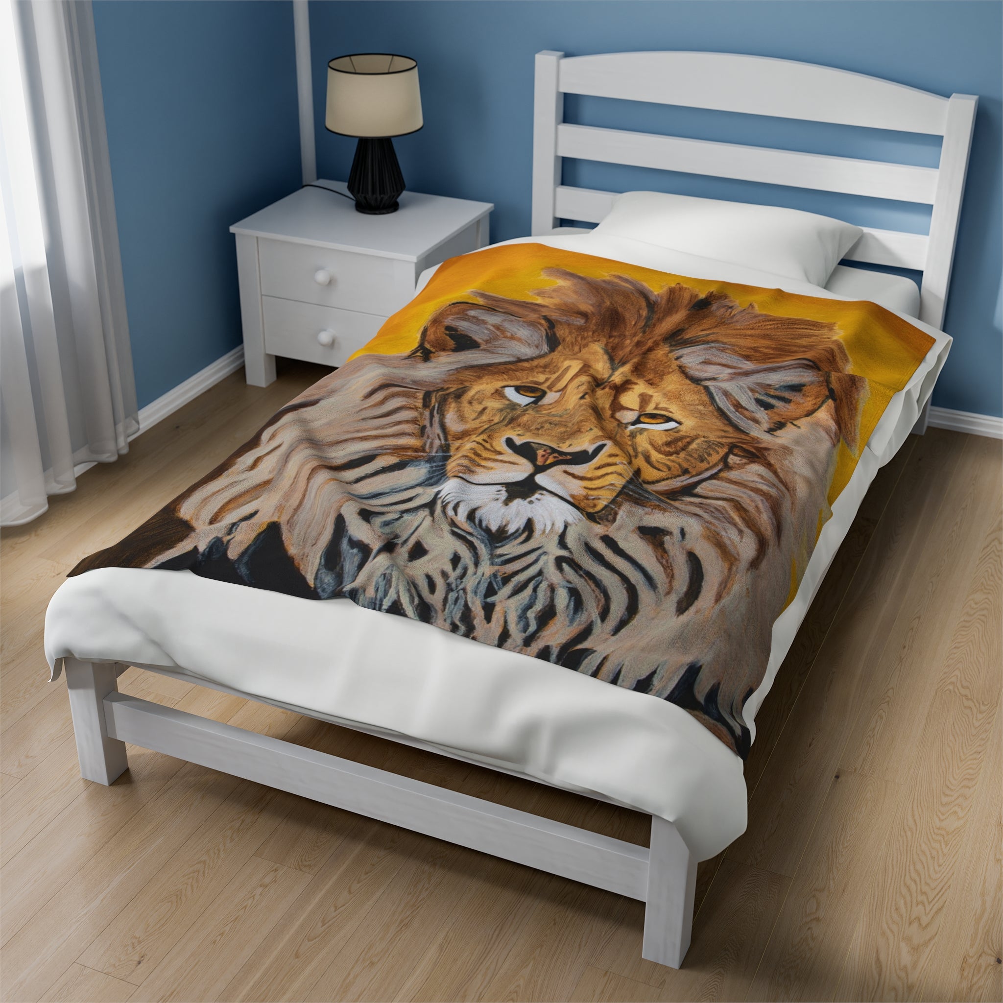 Lion | Velveteen Plush Blanket