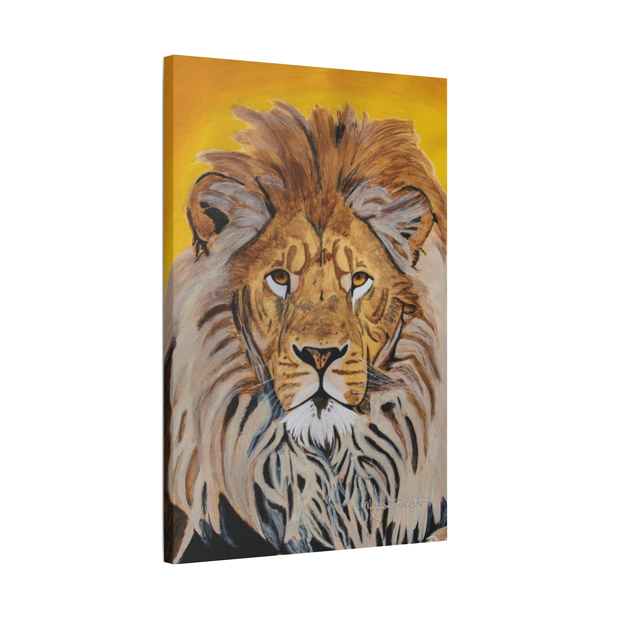 Lion | Satin Canvas, Stretched