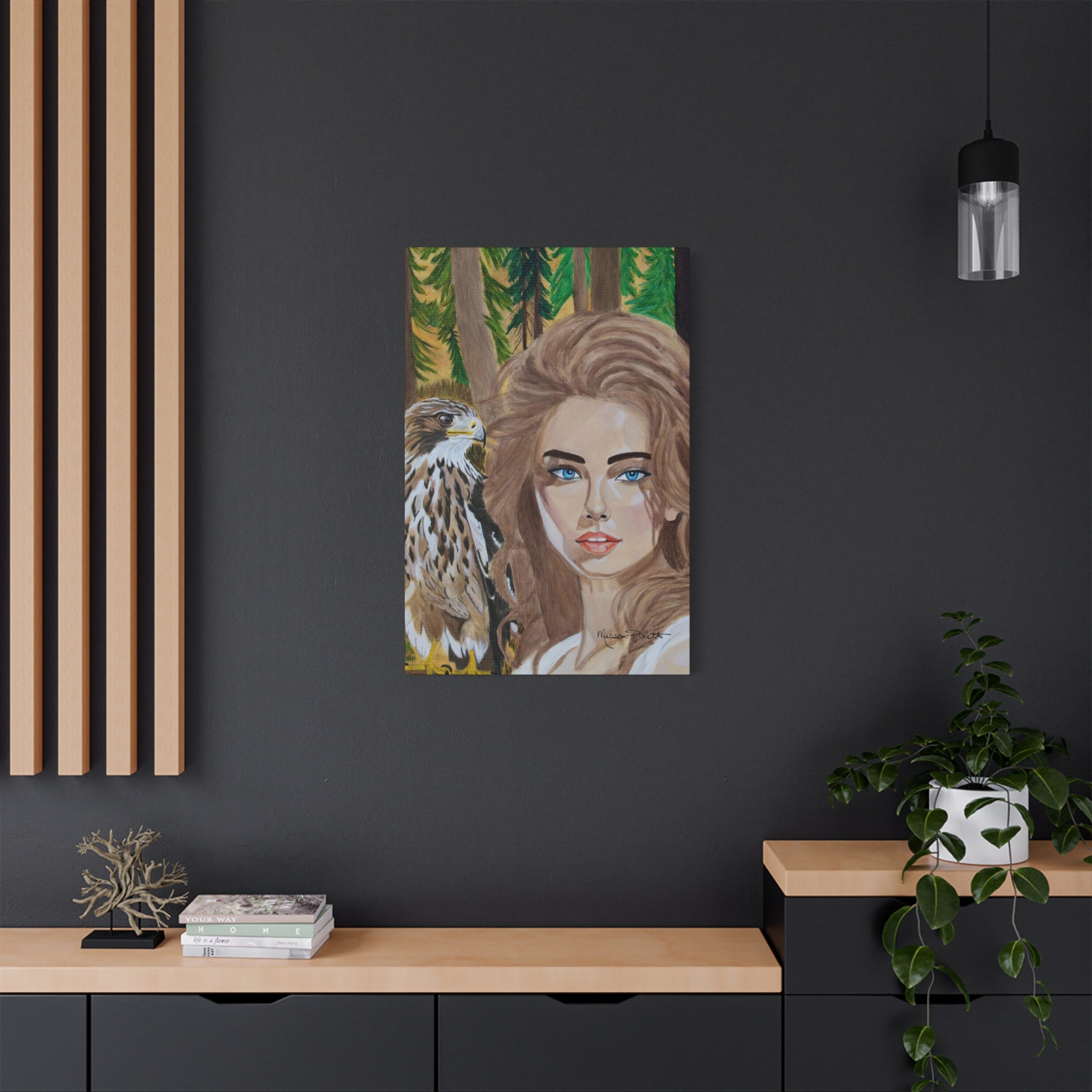 Sarah & Charlie | Satin Canvas, Stretched