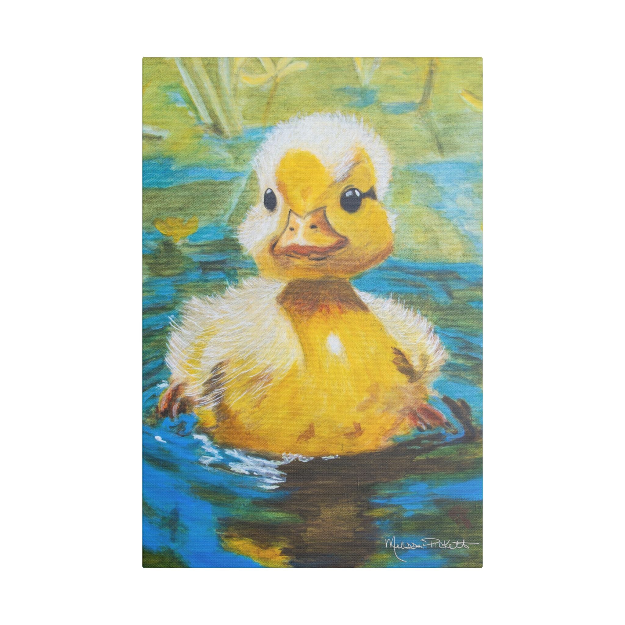 Waddles | Satin Canvas, Stretched