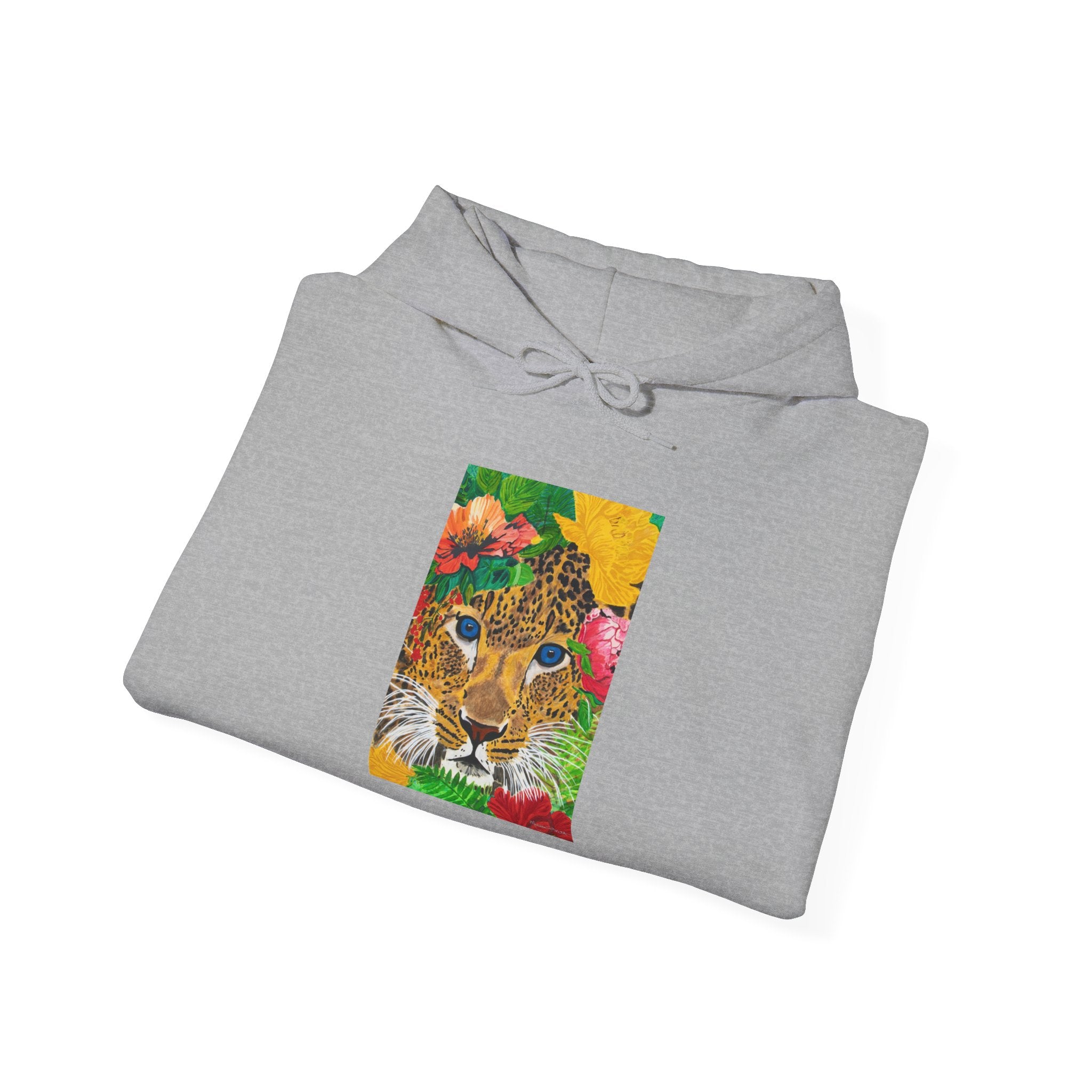 Jaguar & Flowers | Unisex Heavy Blend™ Hooded Sweatshirt