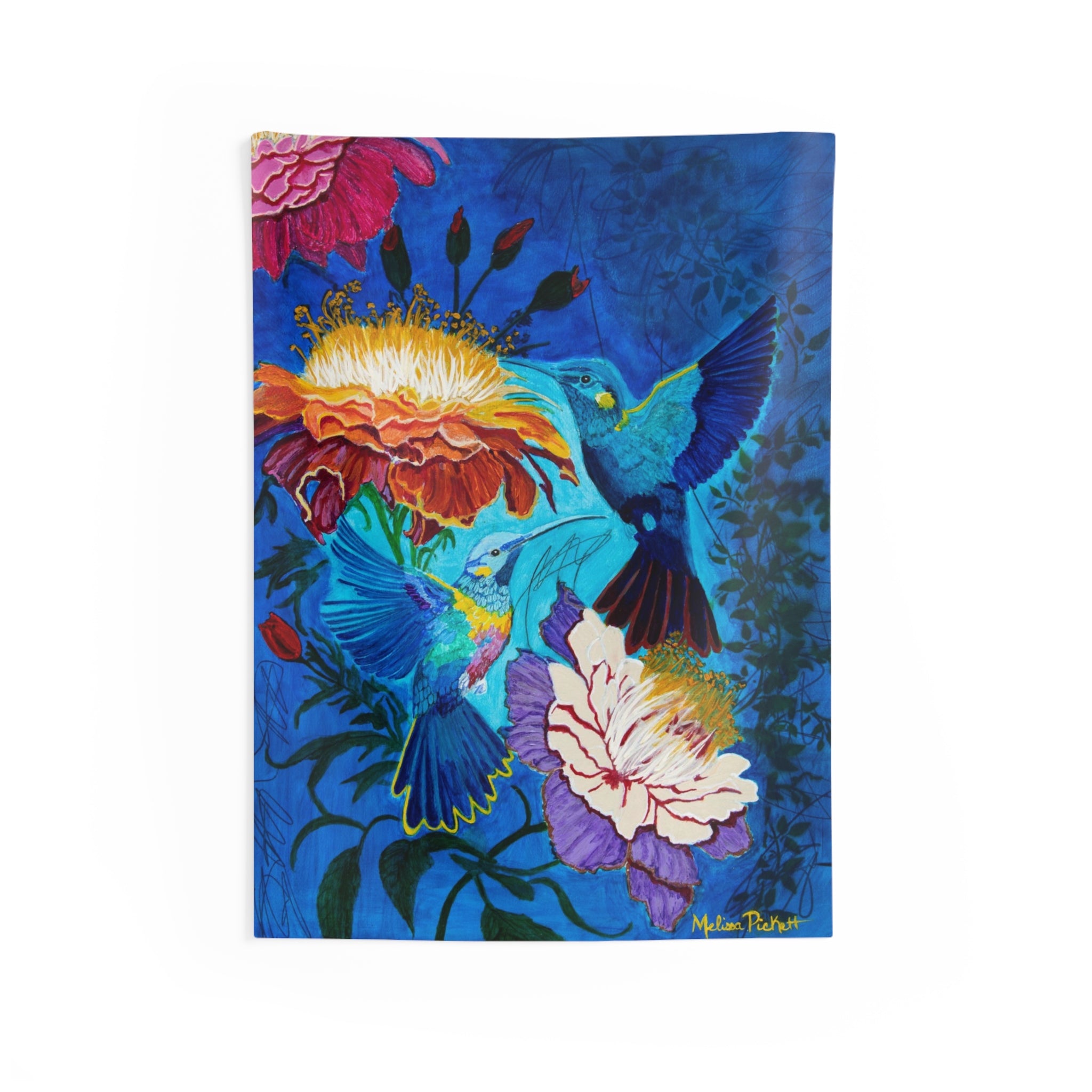 Pair of Hummingbirds | Indoor Wall Tapestries