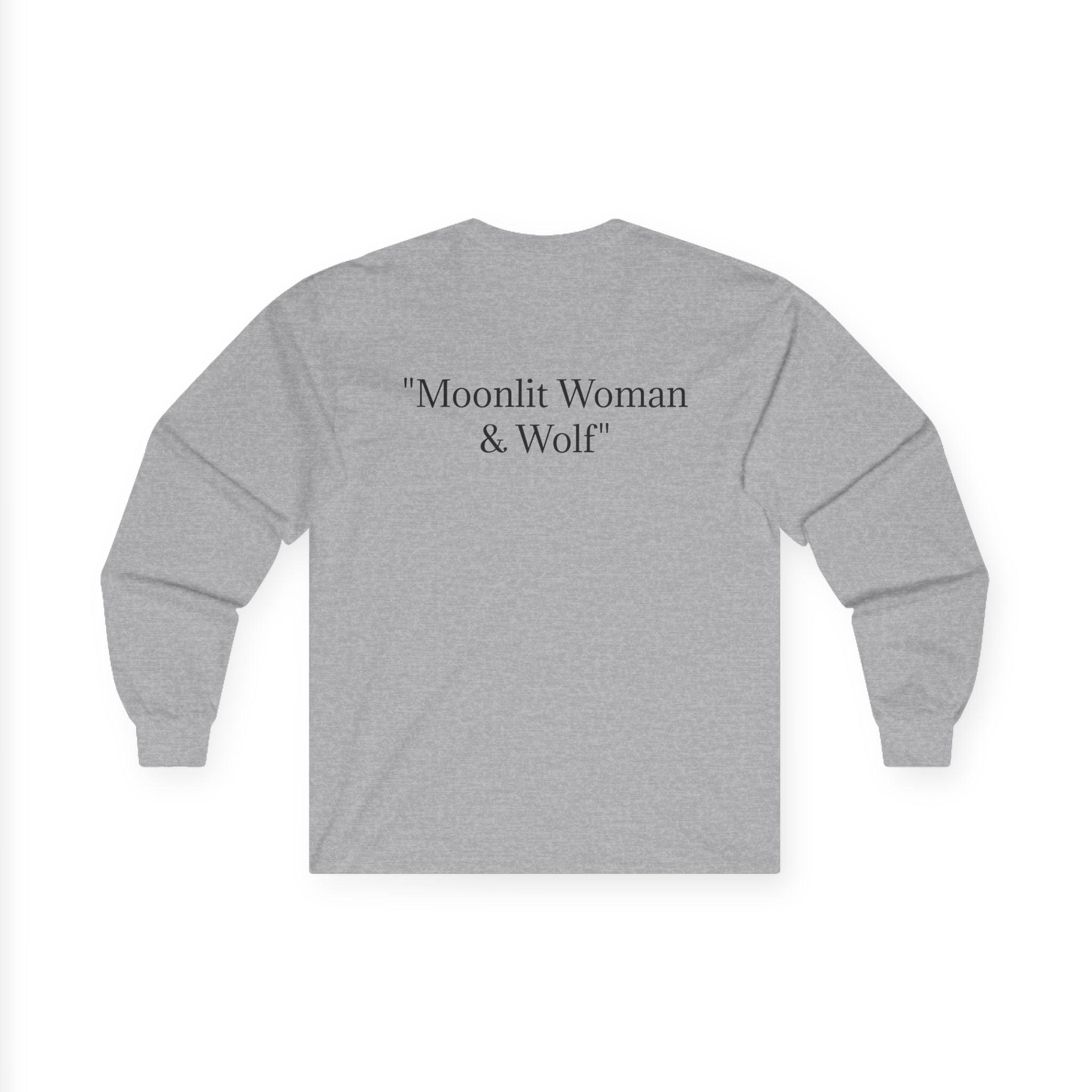 Moonlit Woman & Wolf | Unisex Ultra Cotton Long Sleeve Tee