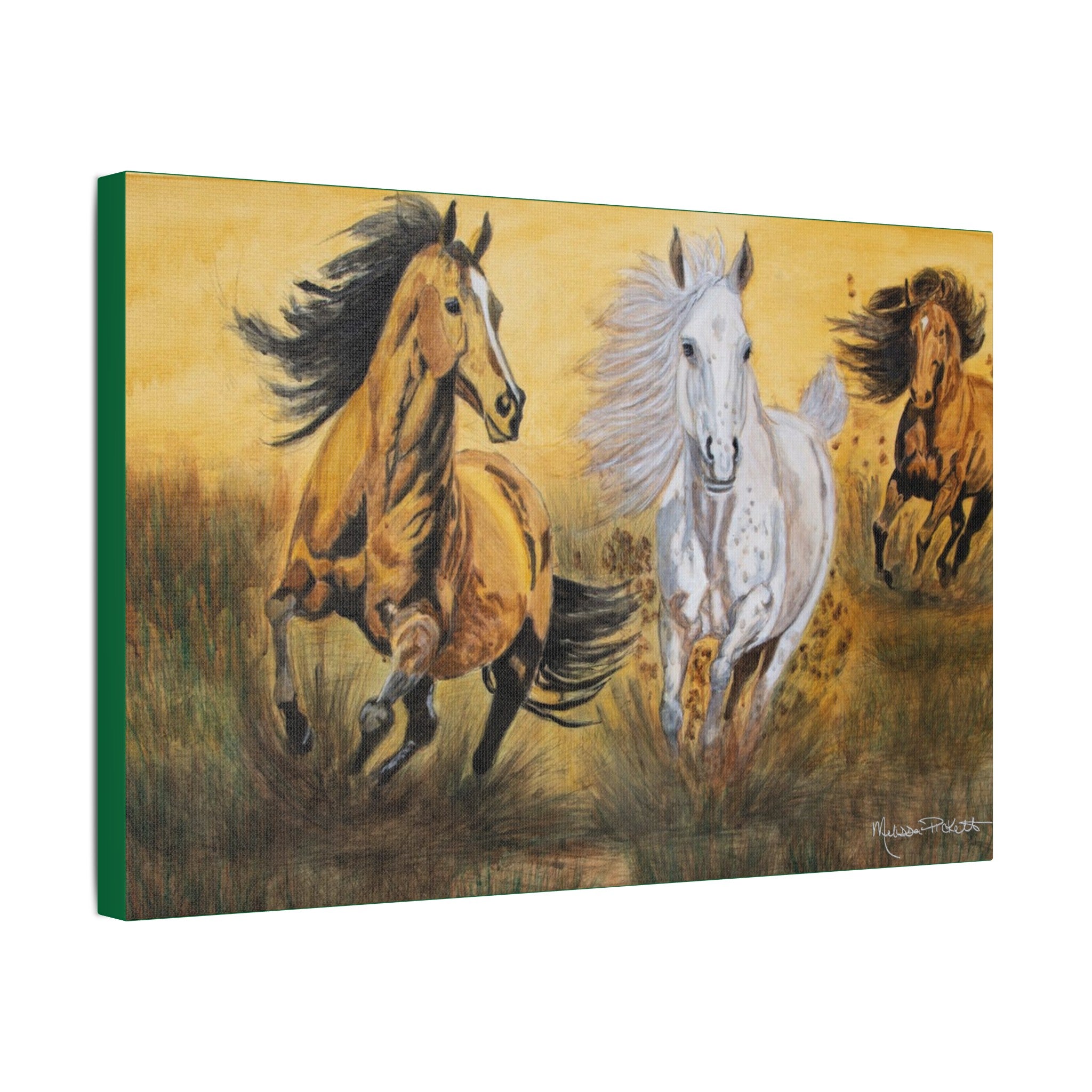 Wild Horses | Satin Canvas, Stretched