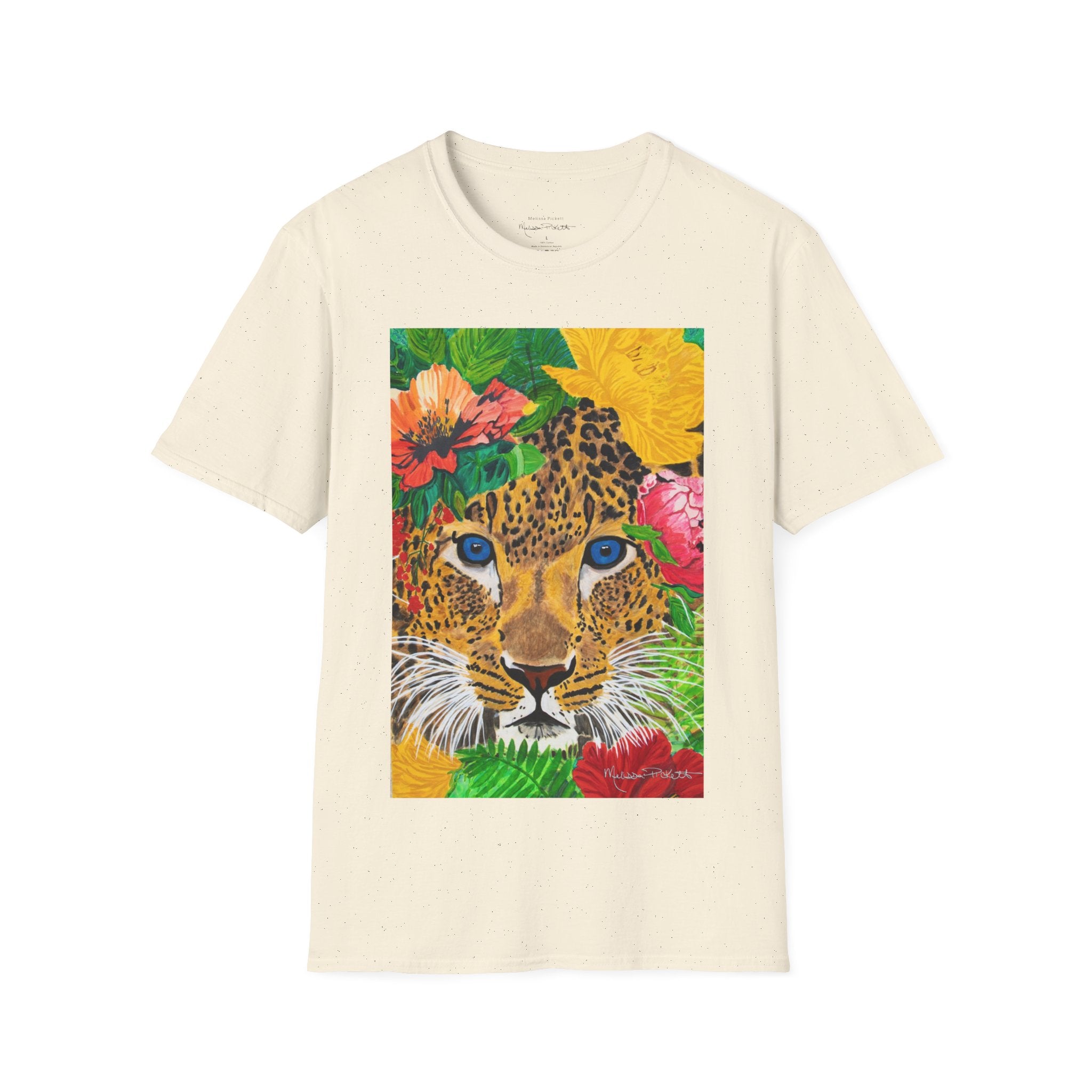 Jaguar & Flowers | Unisex Softstyle T-Shirt