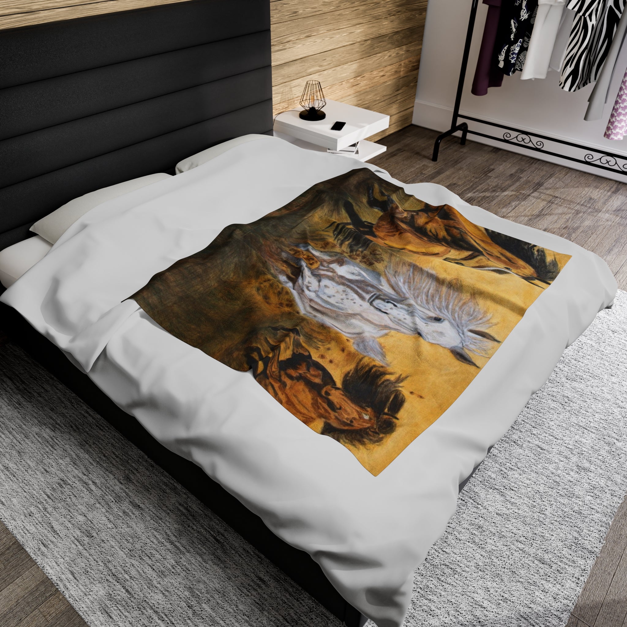 Wild Horses | Velveteen Plush Blanket