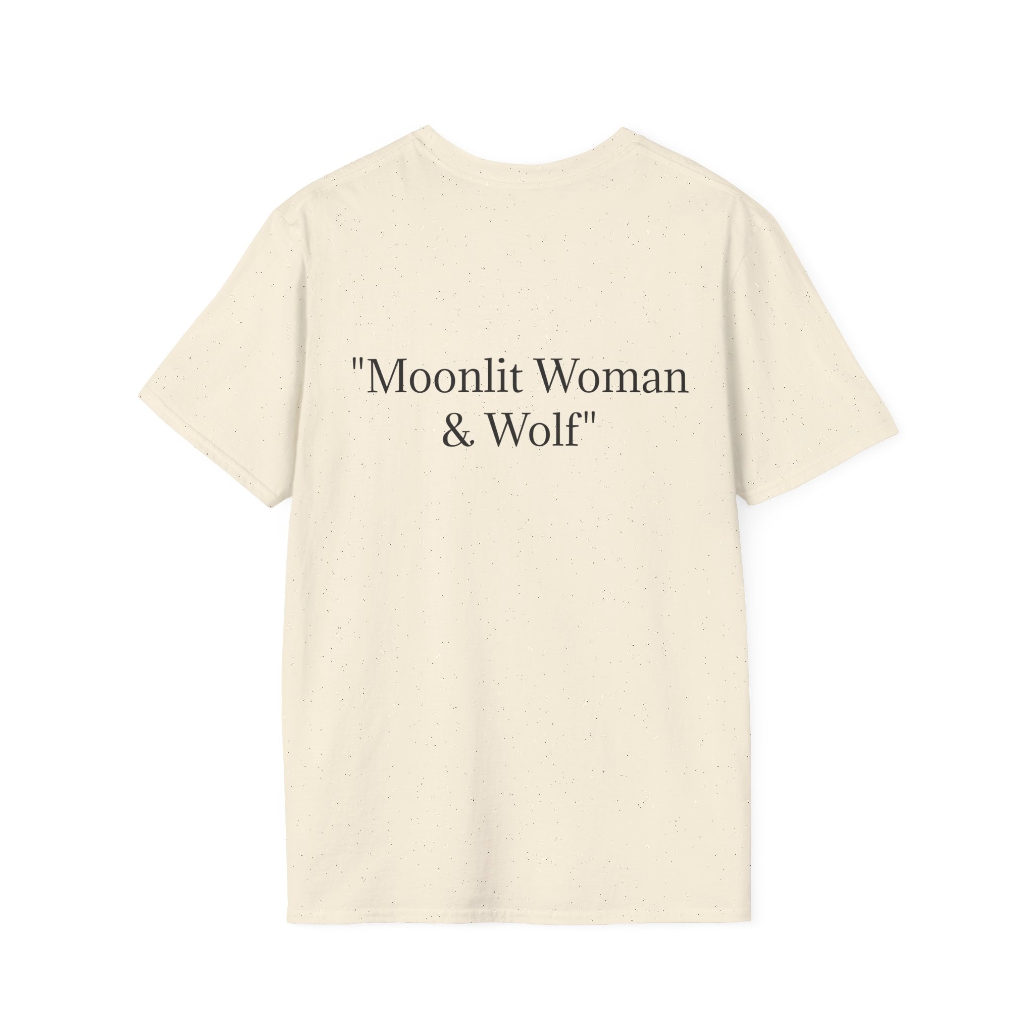 Moonlit Woman & Wolf | Unisex Softstyle T-Shirt