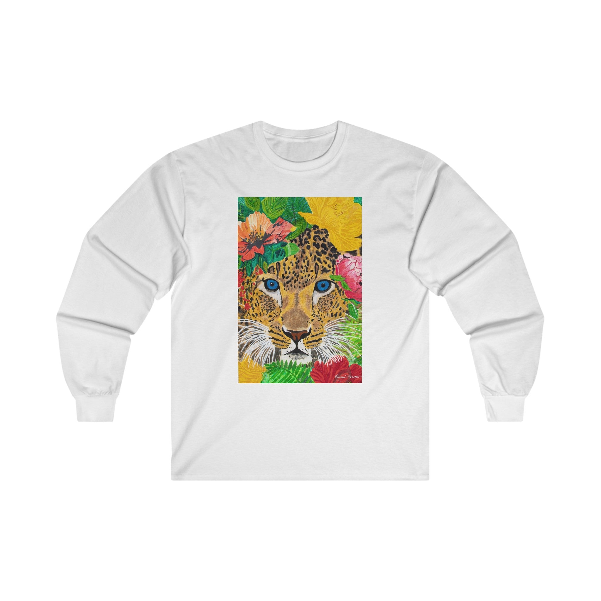 Jaguar & Flowers | Unisex Ultra Cotton Long Sleeve Tee