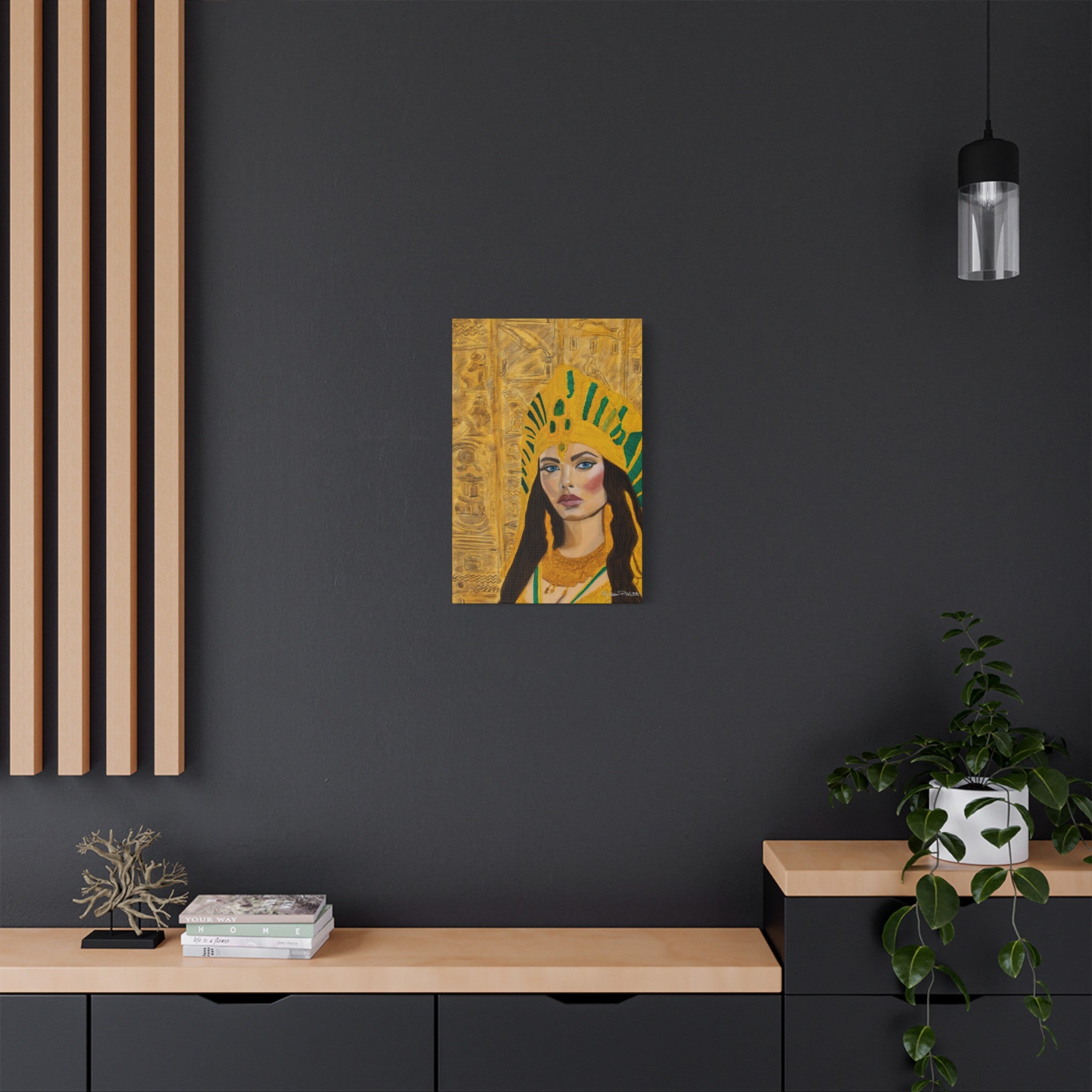 Cleopatra | Satin Canvas, Stretched