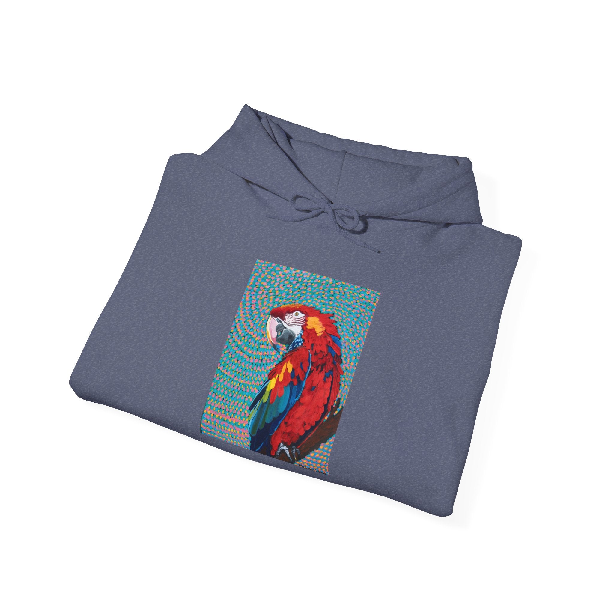 Scarlet Spiral/Directional Scarlet | Unisex Heavy Blend™ Hooded Sweatshirt