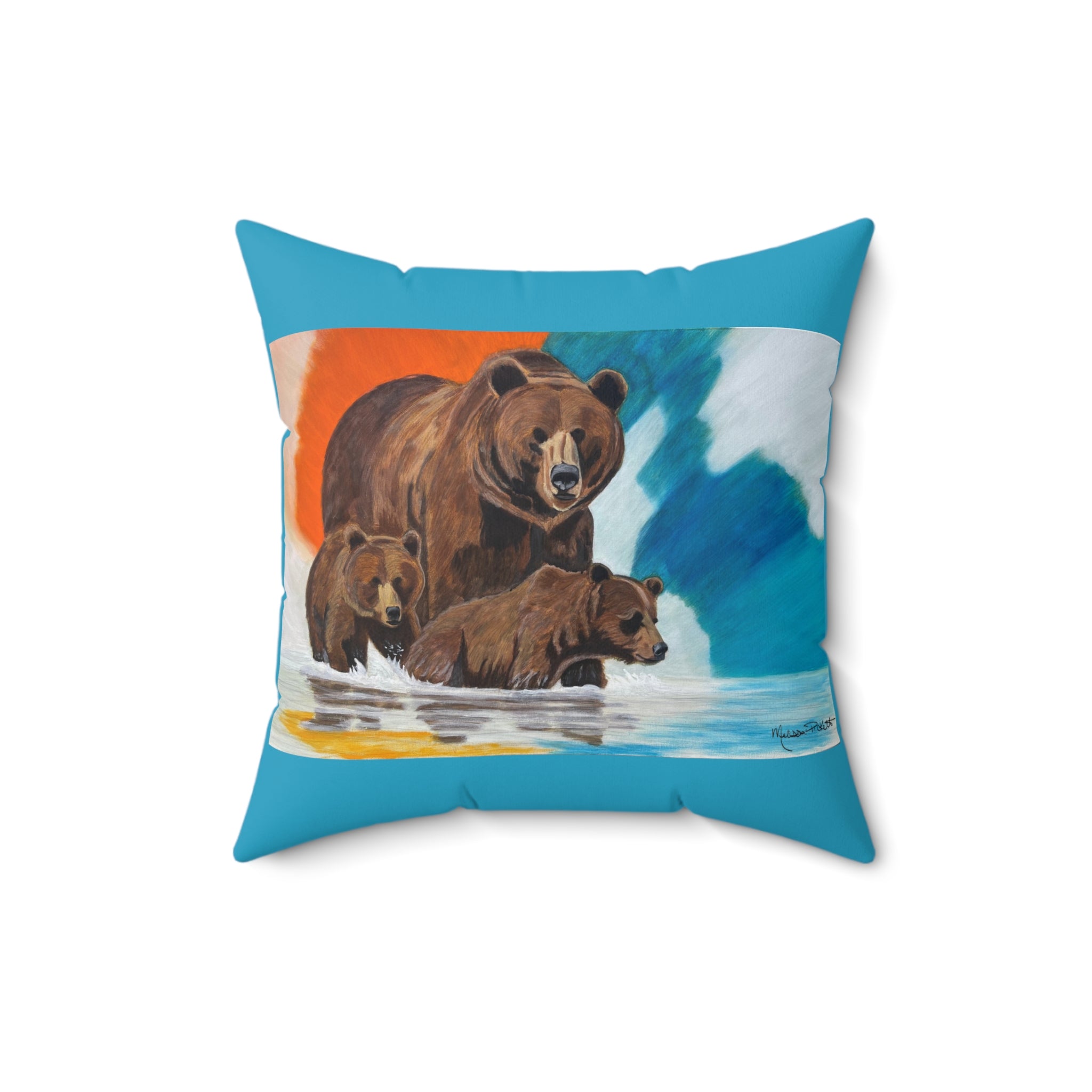 Mother Bear | Spun Polyester Square Pillow