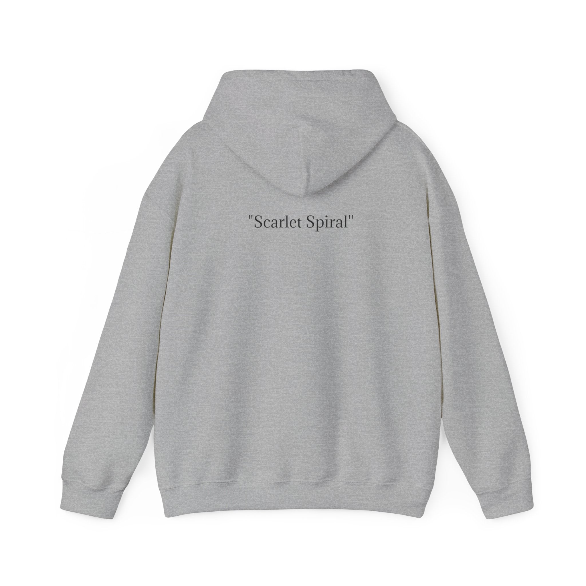 Scarlet Spiral/Directional Scarlet | Unisex Heavy Blend™ Hooded Sweatshirt