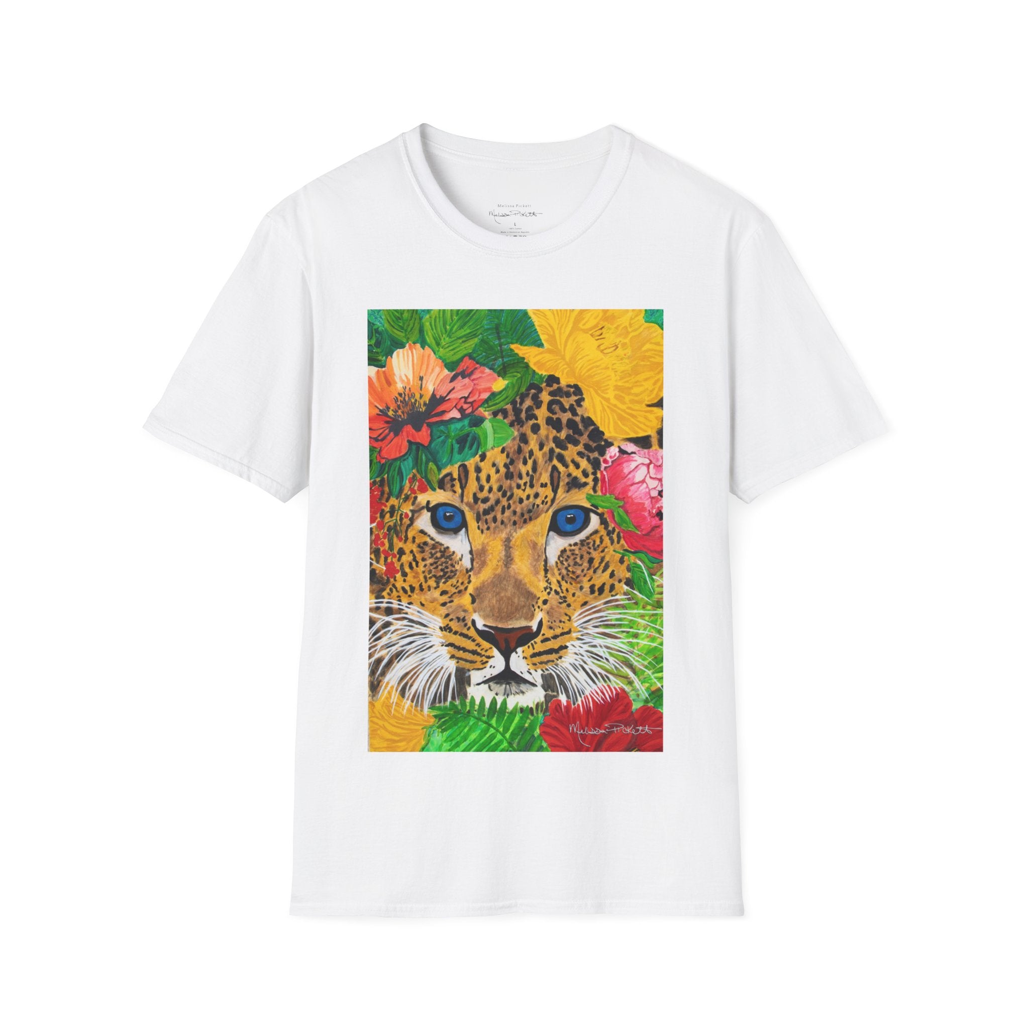 Jaguar & Flowers | Unisex Softstyle T-Shirt