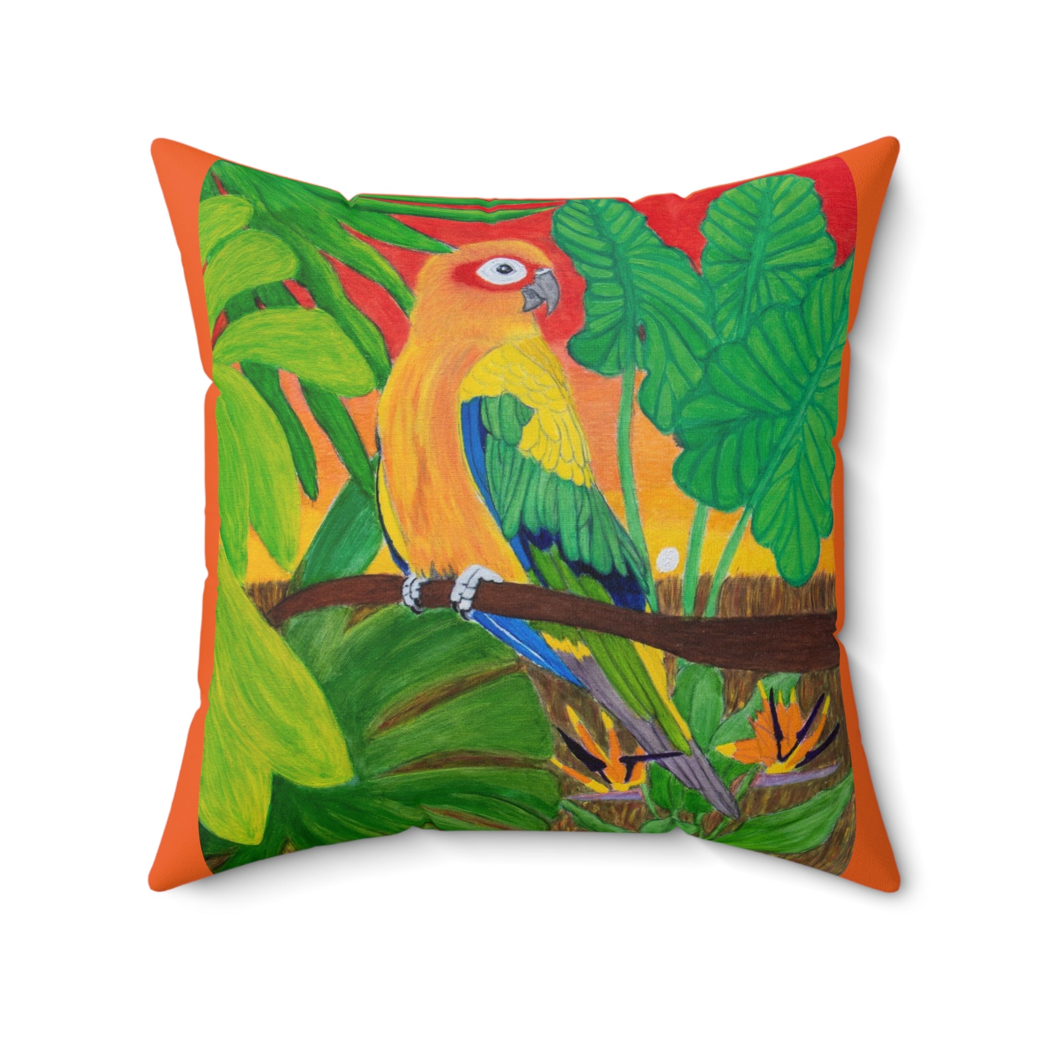 Sun Conure | Spun Polyester Square Pillow