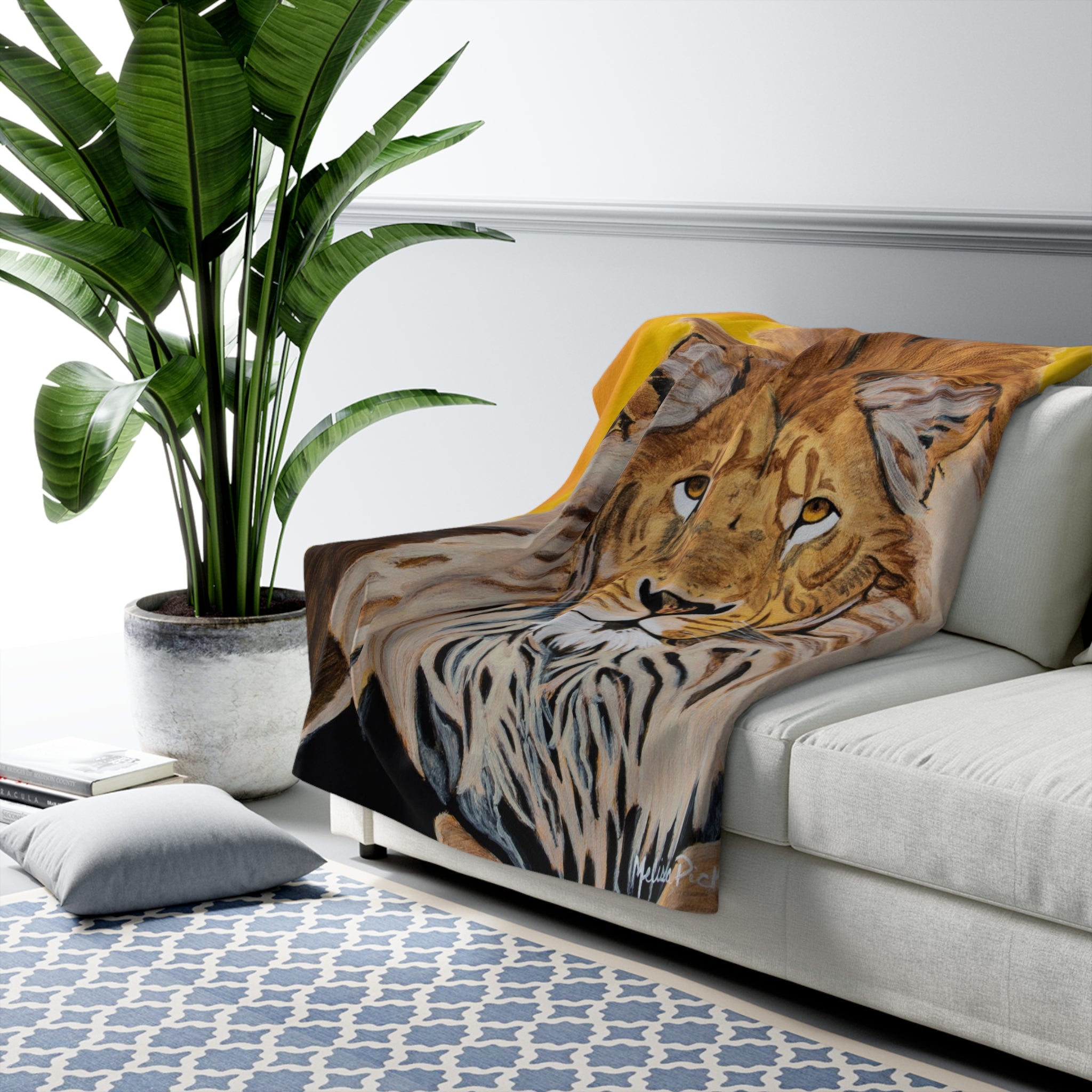 Lion | Sherpa Fleece Blanket