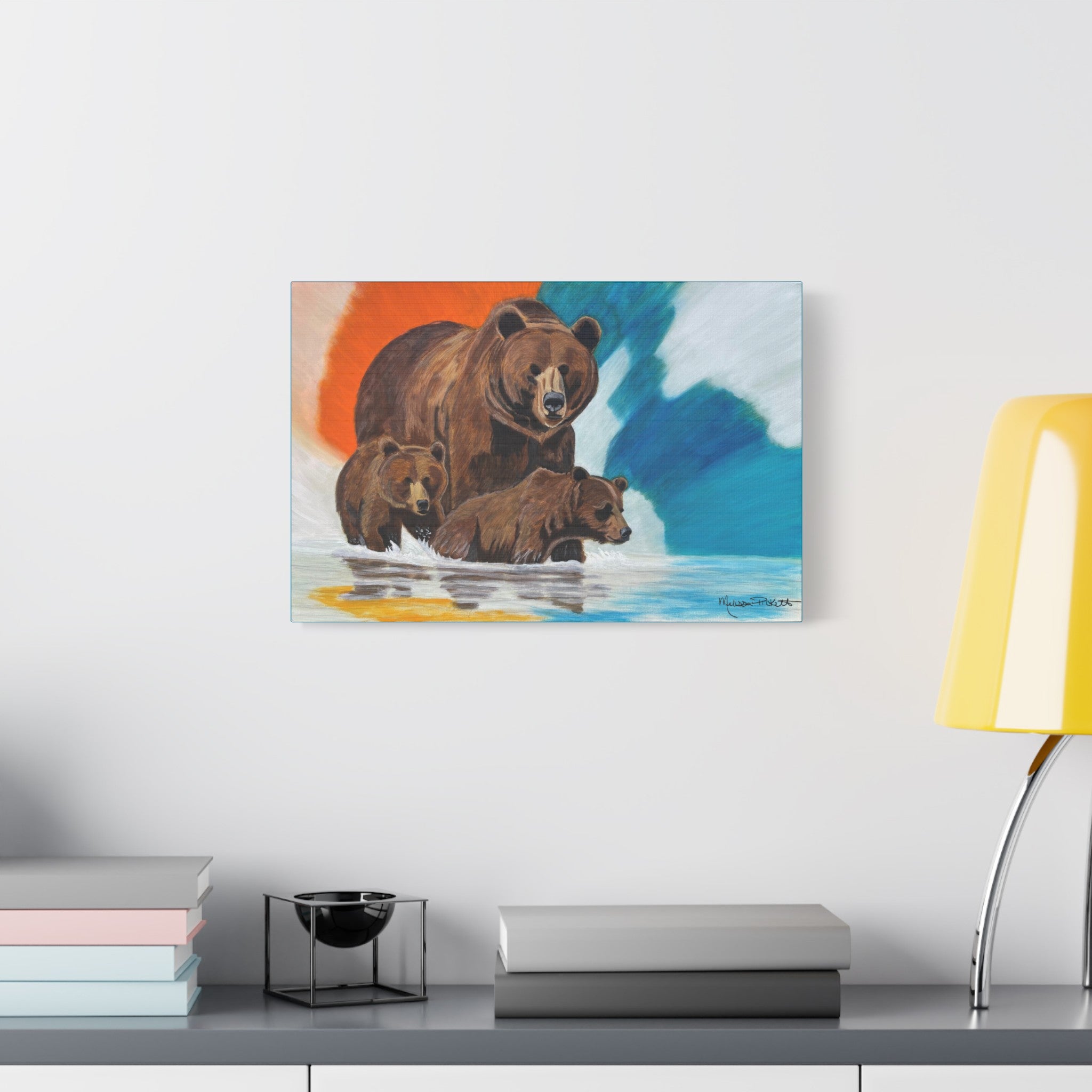 Mother Bear | Satin Canvas, Stretched