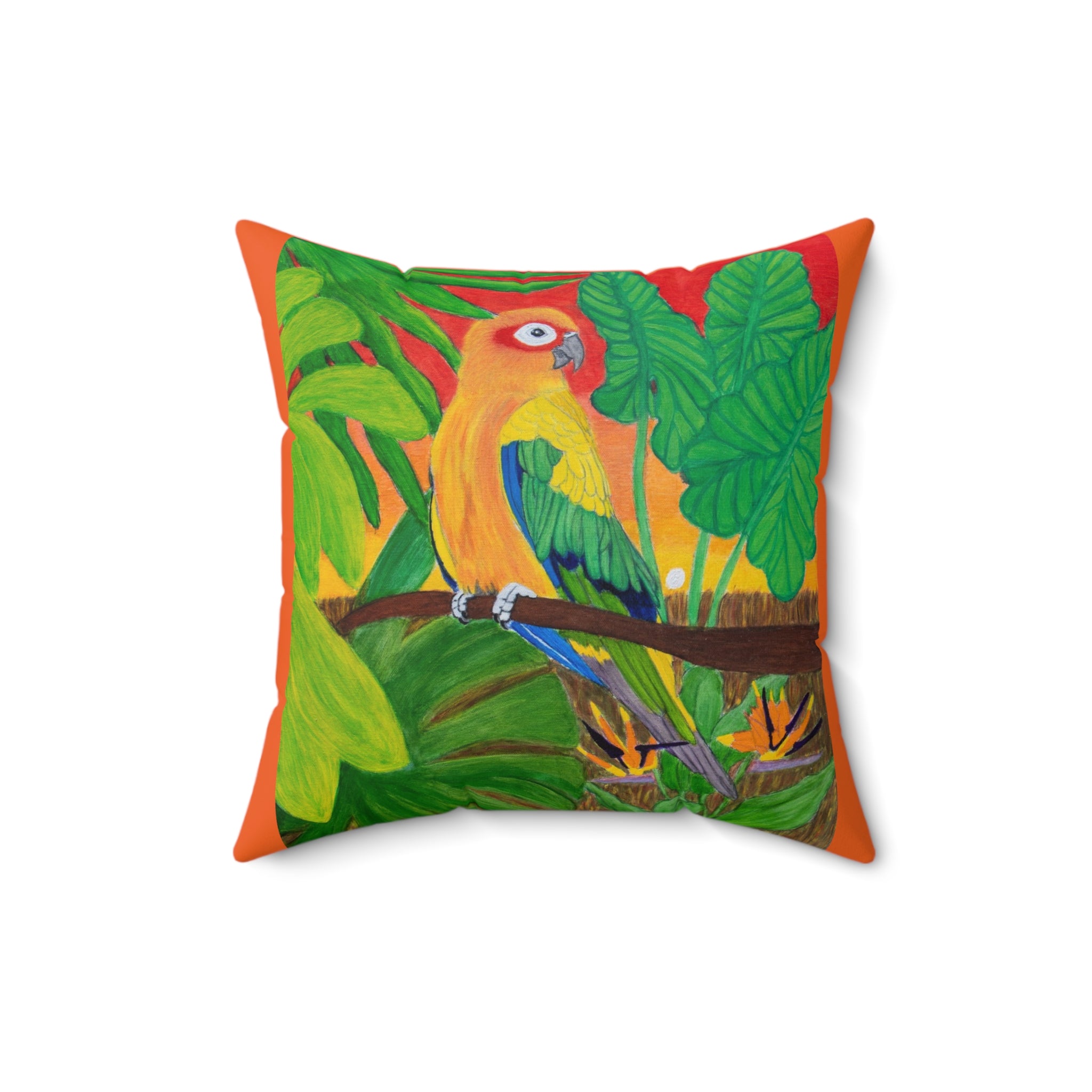 Sun Conure | Spun Polyester Square Pillow