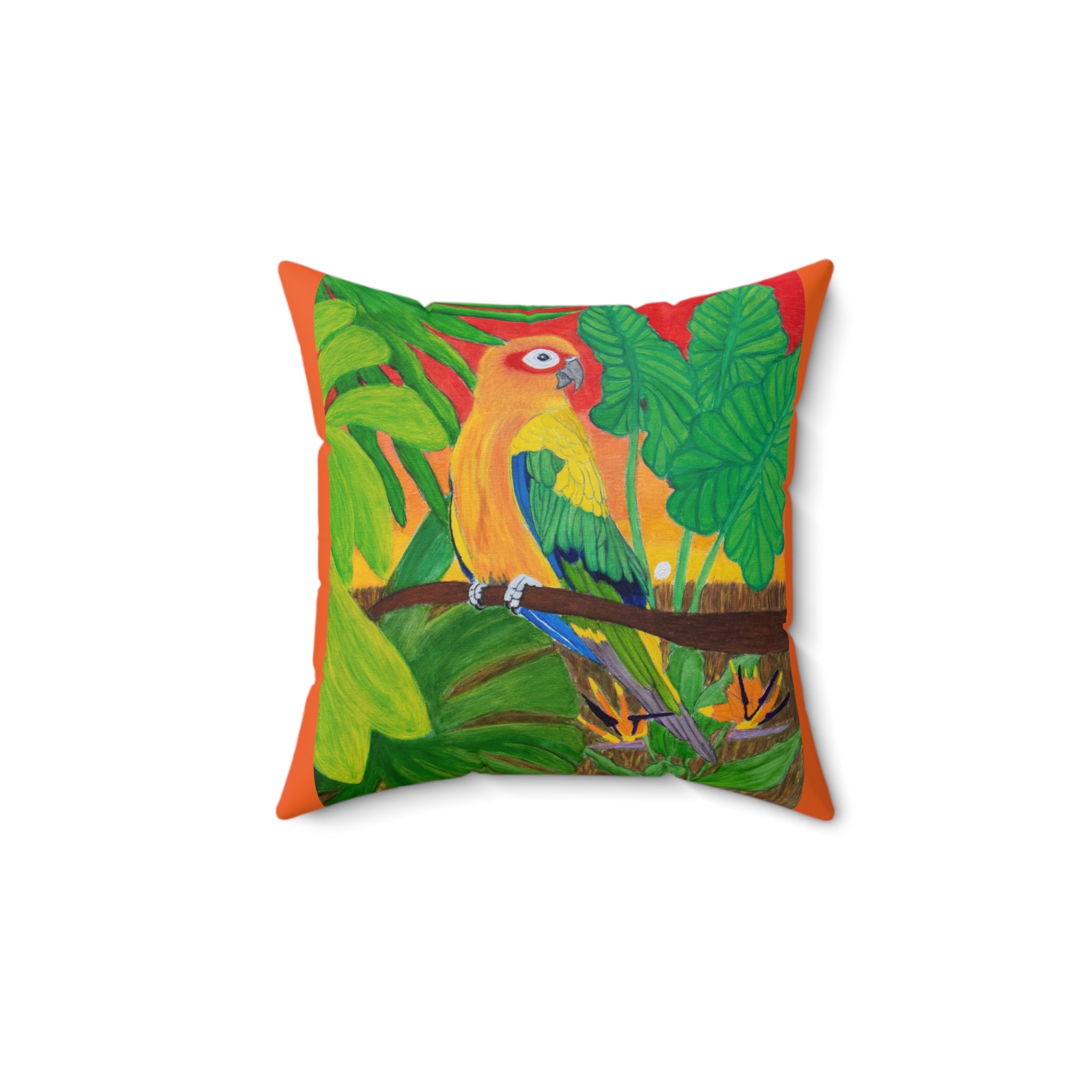 Sun Conure | Spun Polyester Square Pillow