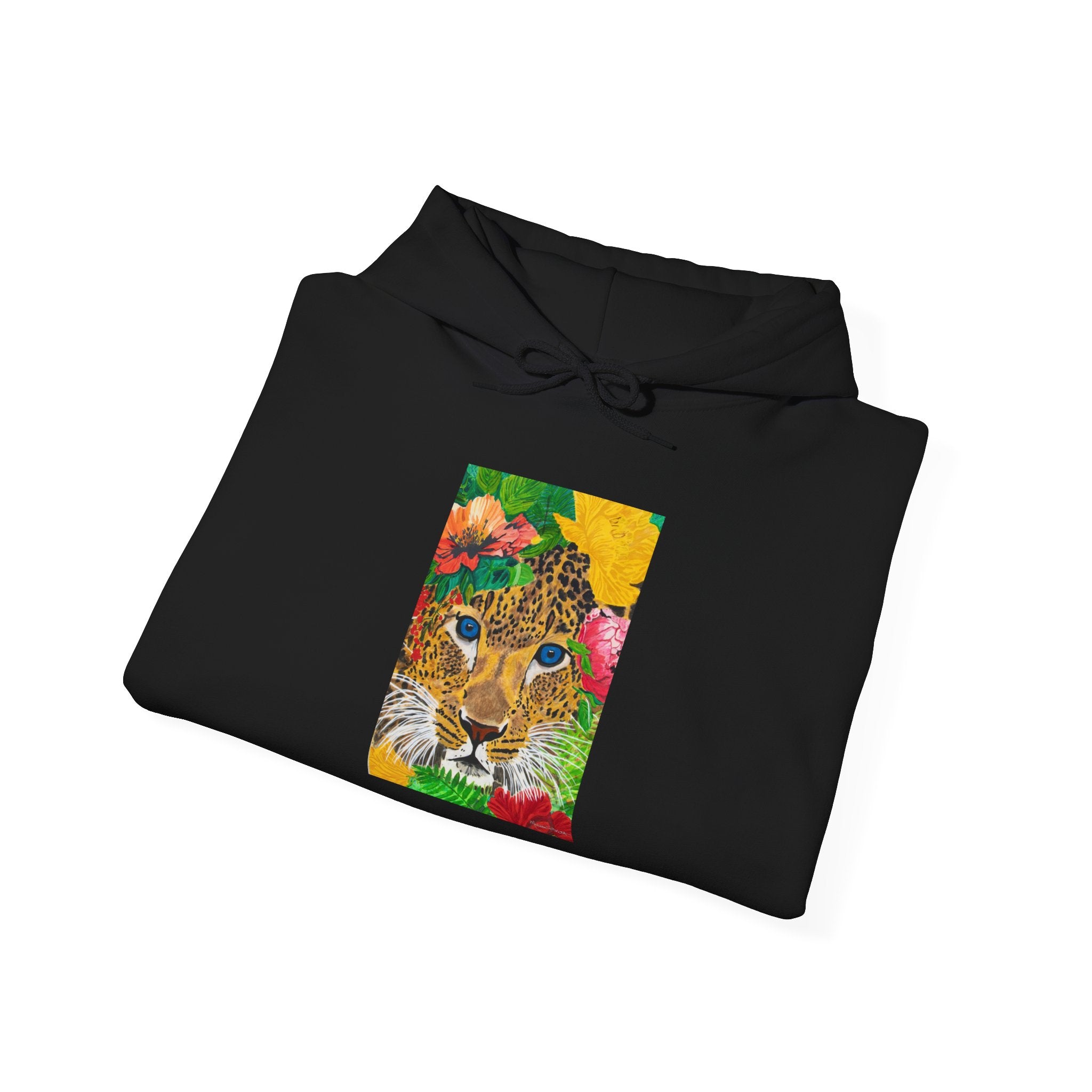 Jaguar & Flowers | Unisex Heavy Blend™ Hooded Sweatshirt