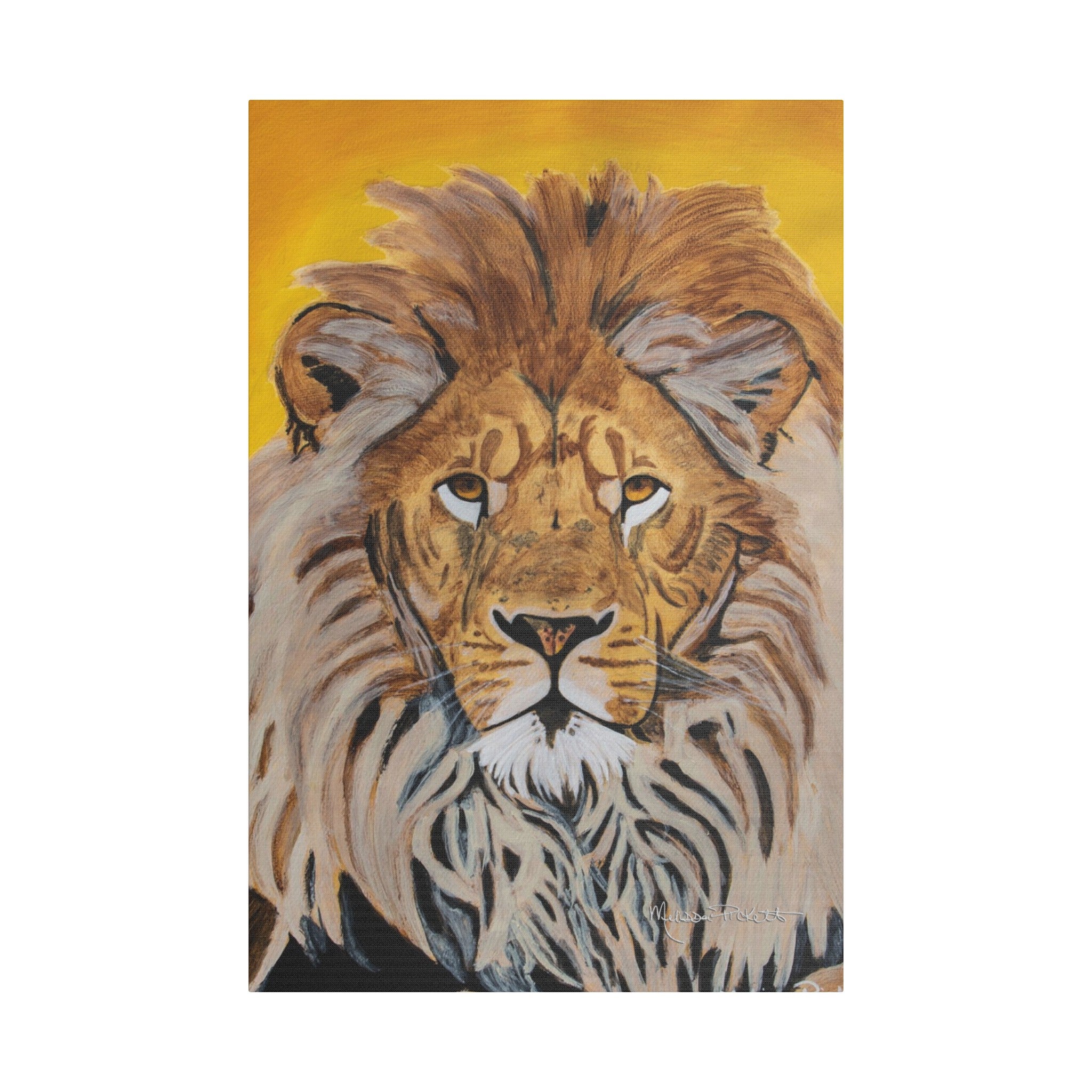 Lion | Satin Canvas, Stretched