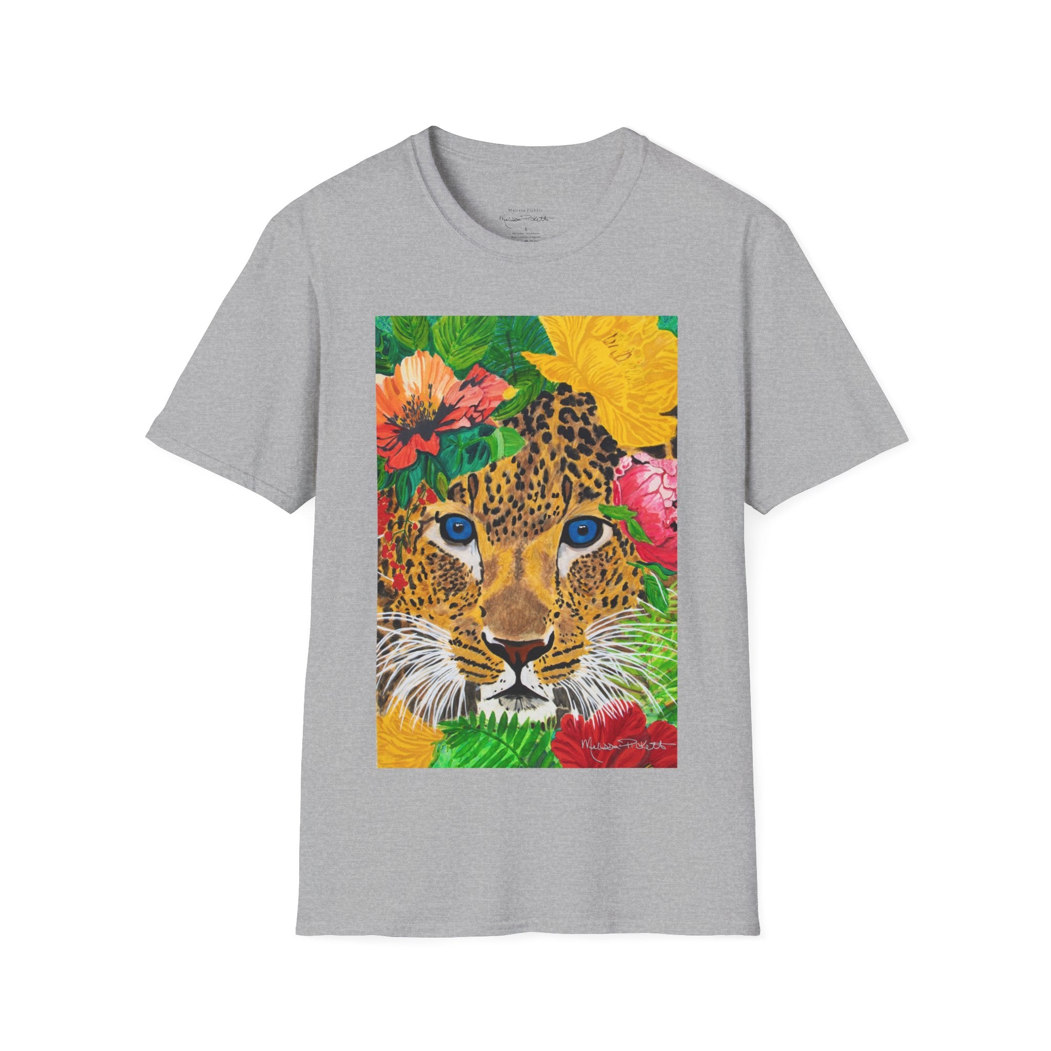 Jaguar & Flowers | Unisex Softstyle T-Shirt