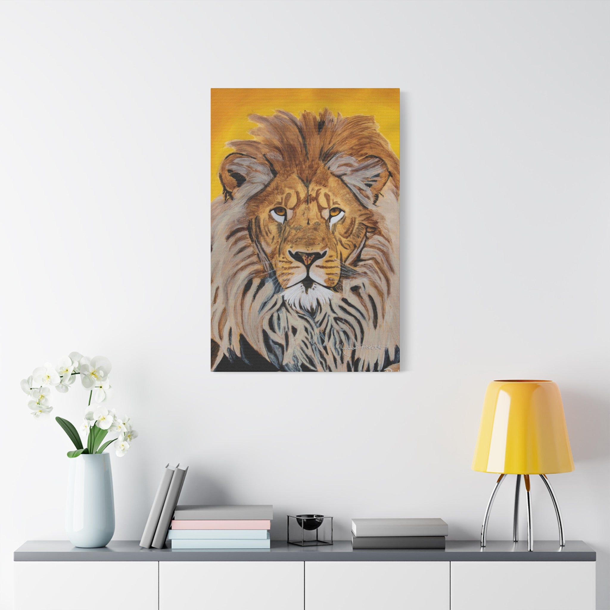 Lion | Satin Canvas, Stretched