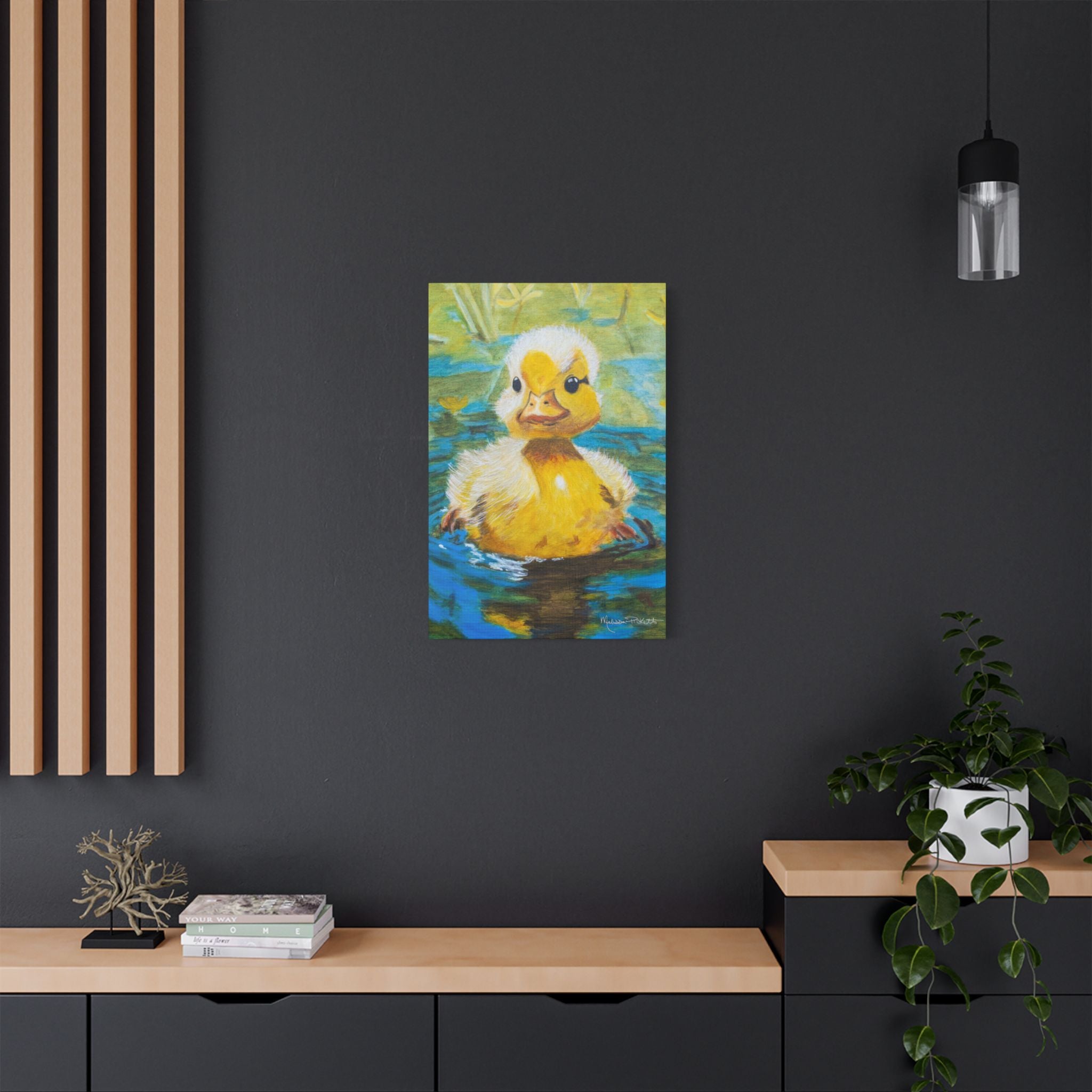Waddles | Satin Canvas, Stretched