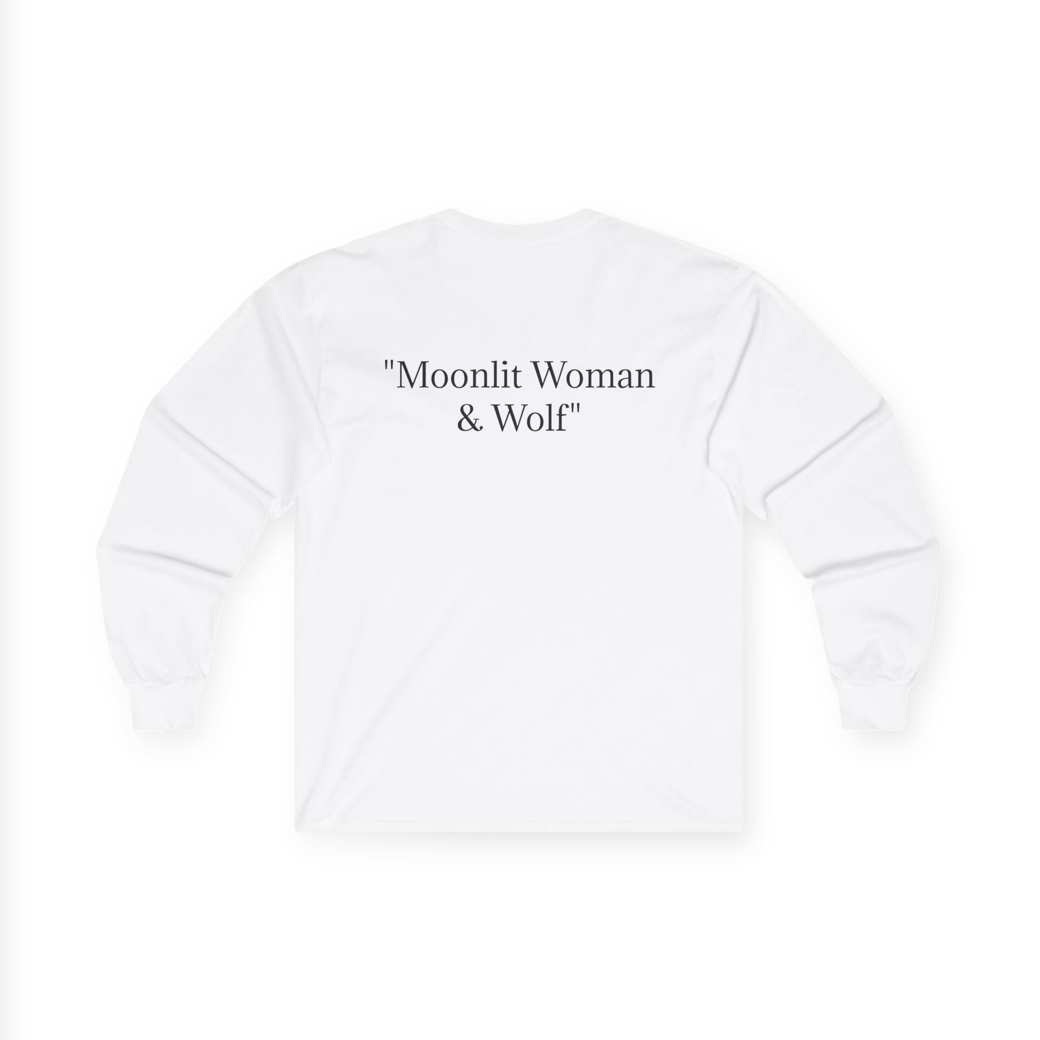 Moonlit Woman & Wolf | Unisex Ultra Cotton Long Sleeve Tee