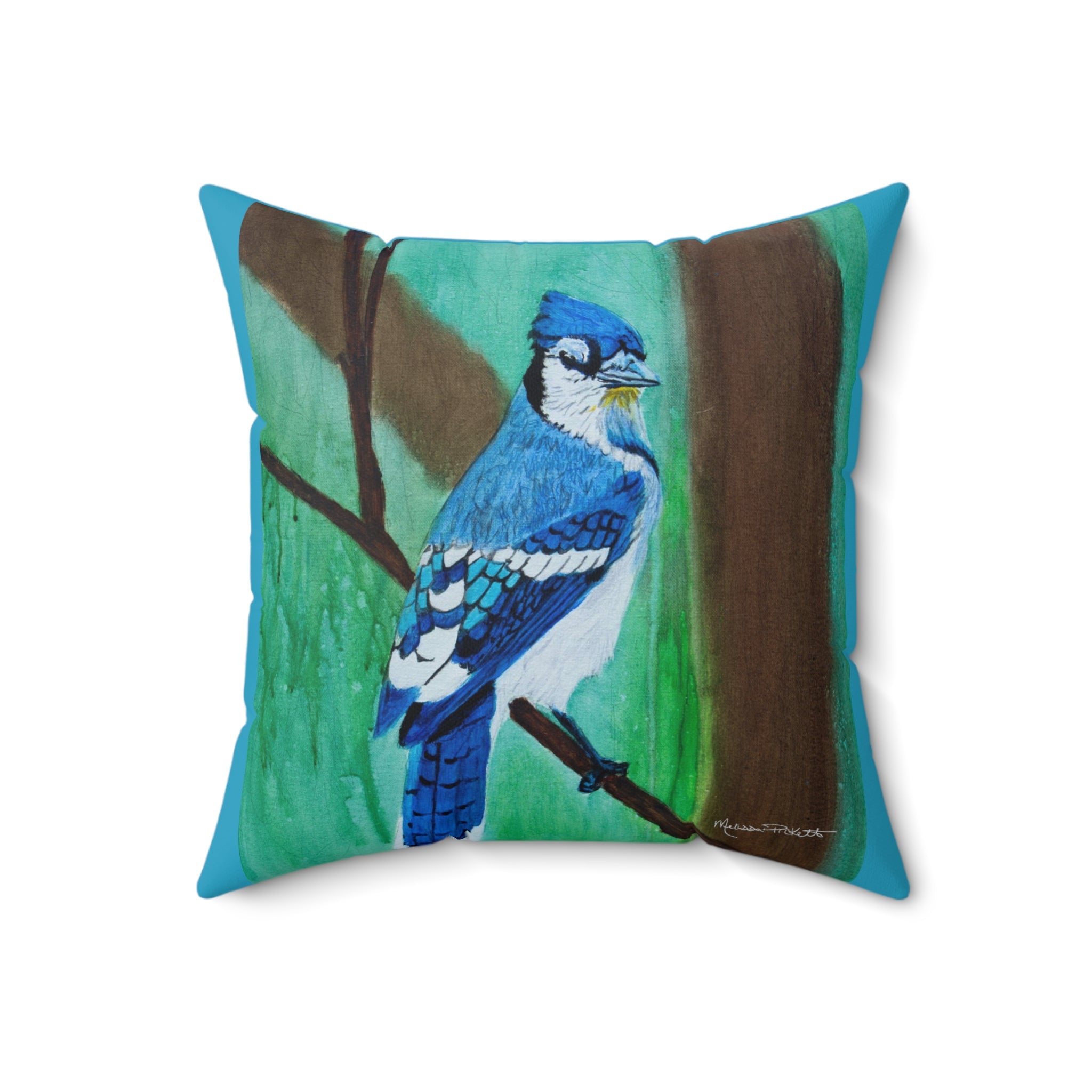 Bluejay | Spun Polyester Square Pillow