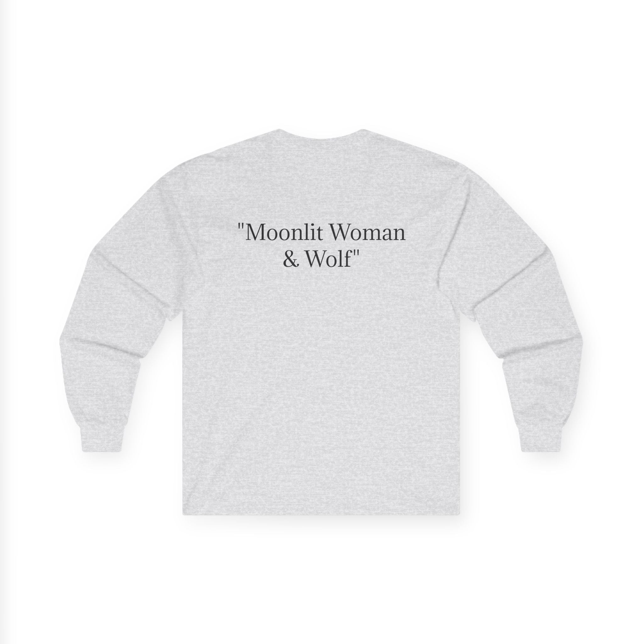Moonlit Woman & Wolf | Unisex Ultra Cotton Long Sleeve Tee