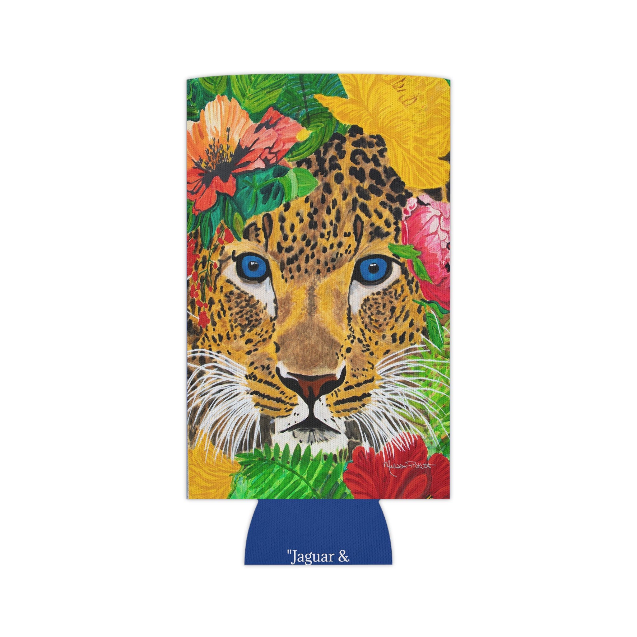 Jaguar & Flowers | Can Cooler