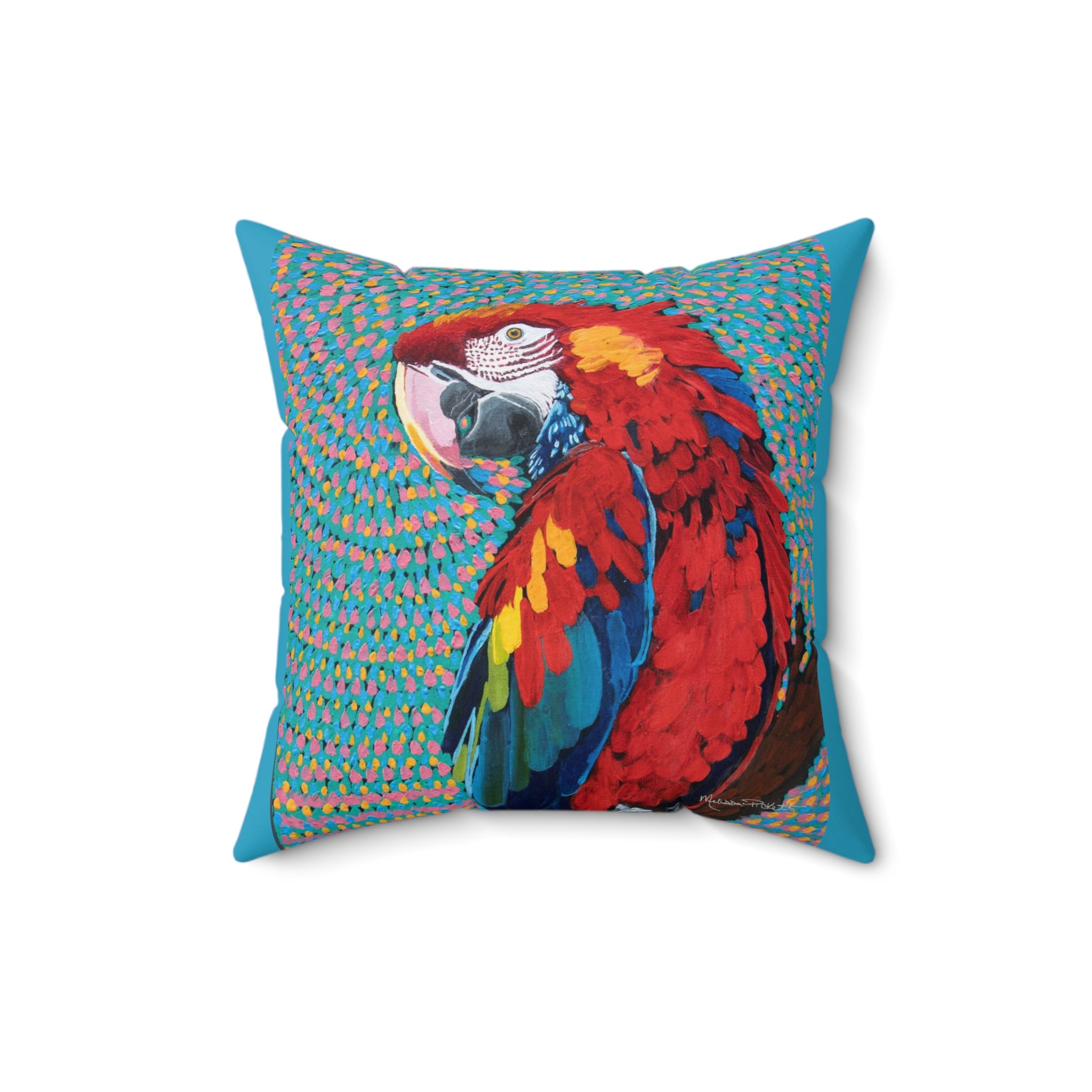 Scarlet Spiral | Spun Polyester Square Pillow