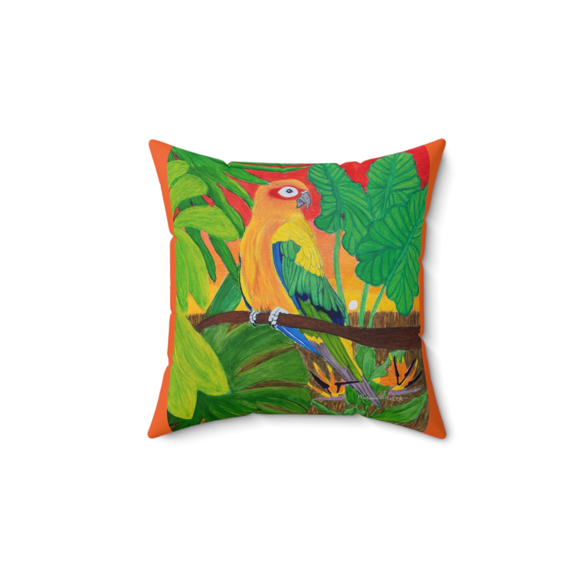 Sun Conure | Spun Polyester Square Pillow